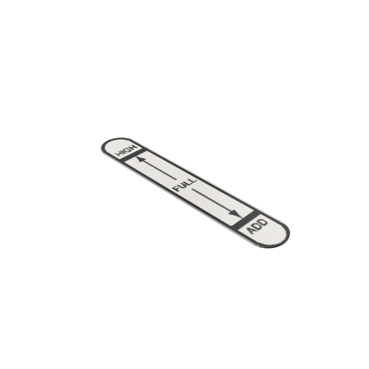 Label, HYD Res Sight Gauge