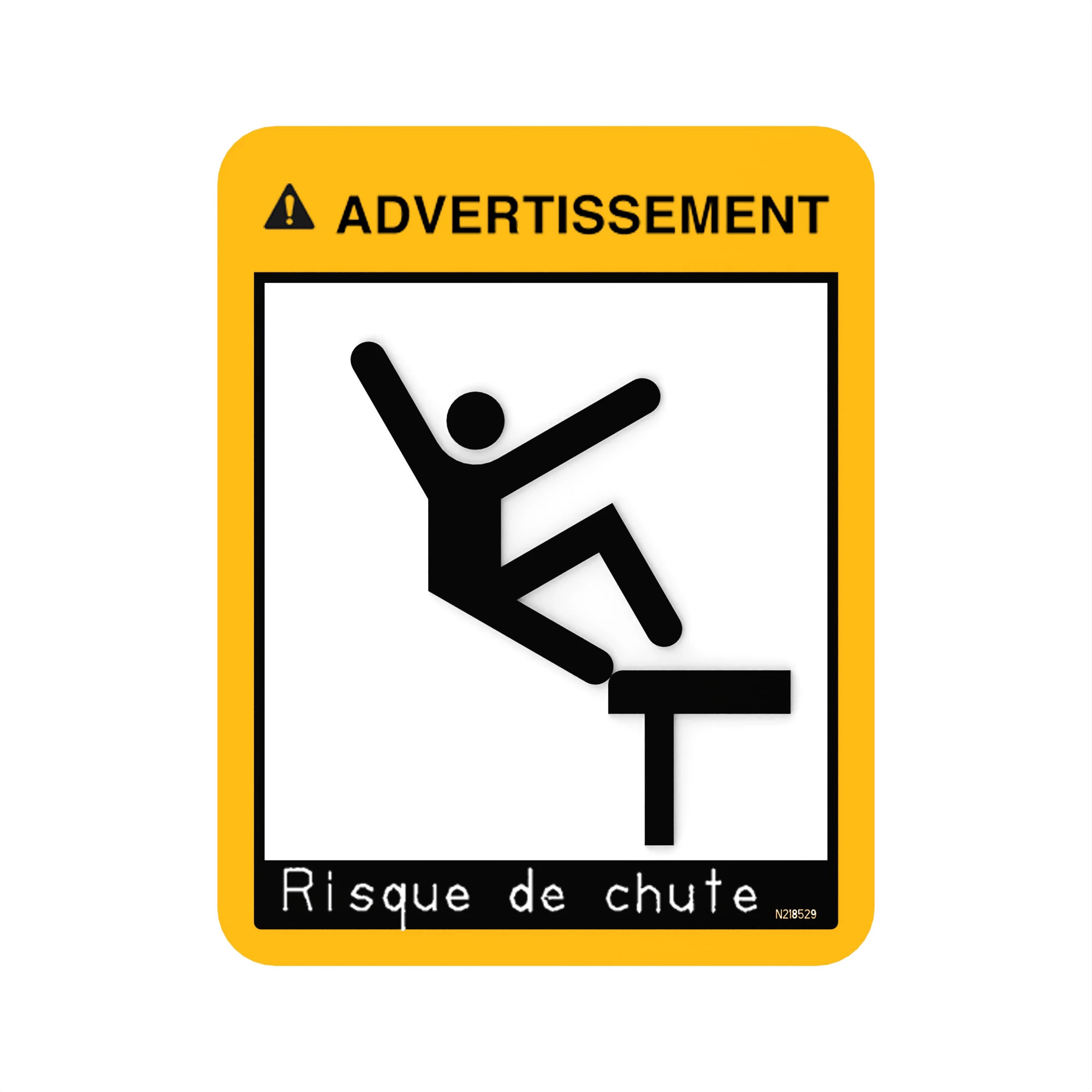 LABEL, DO NOT RIDE - FRENCH
