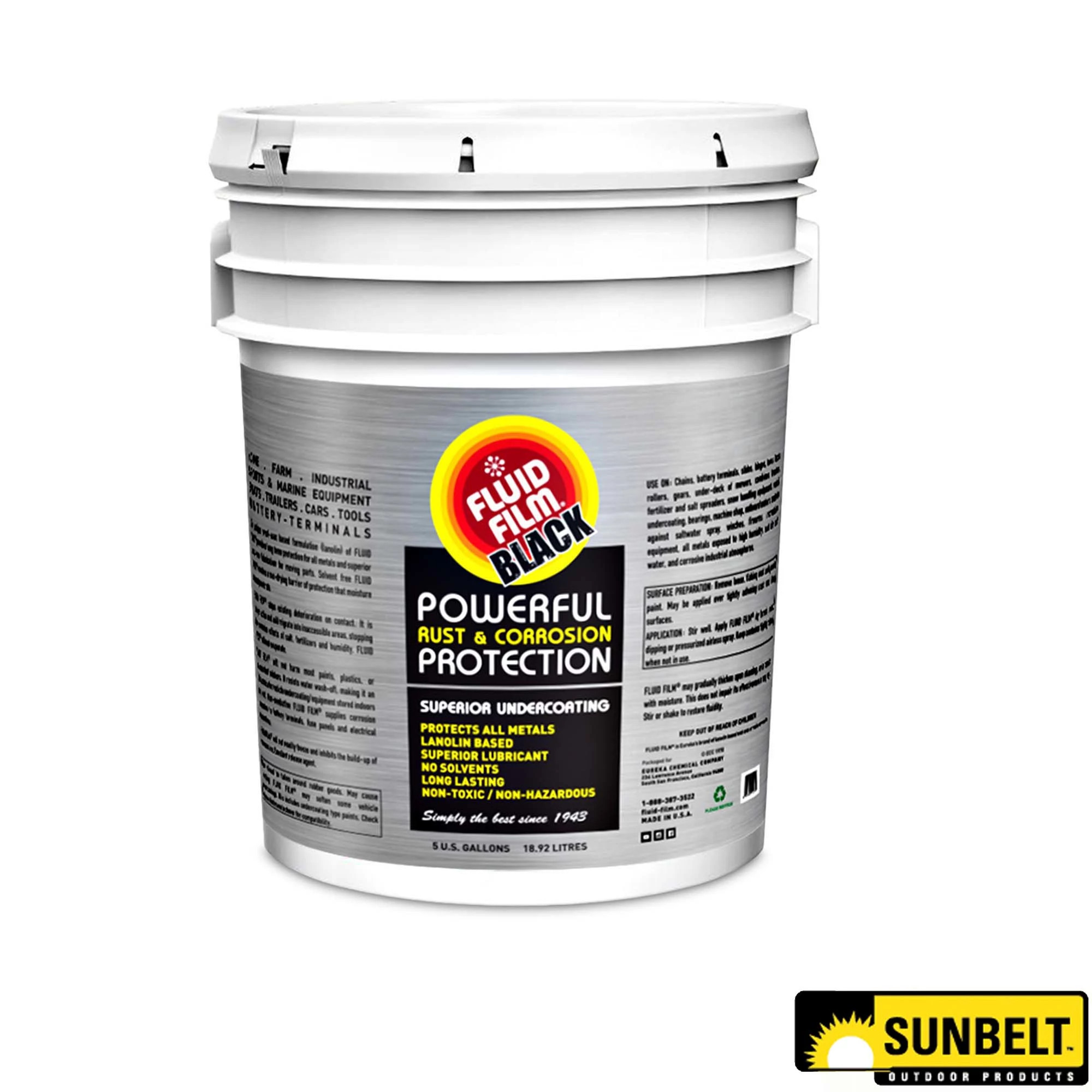 Sunbelt Fluid Film® Black Rust and Corrosion Protection, 18.93 Liter (5 Gallon) - A-B1AC408