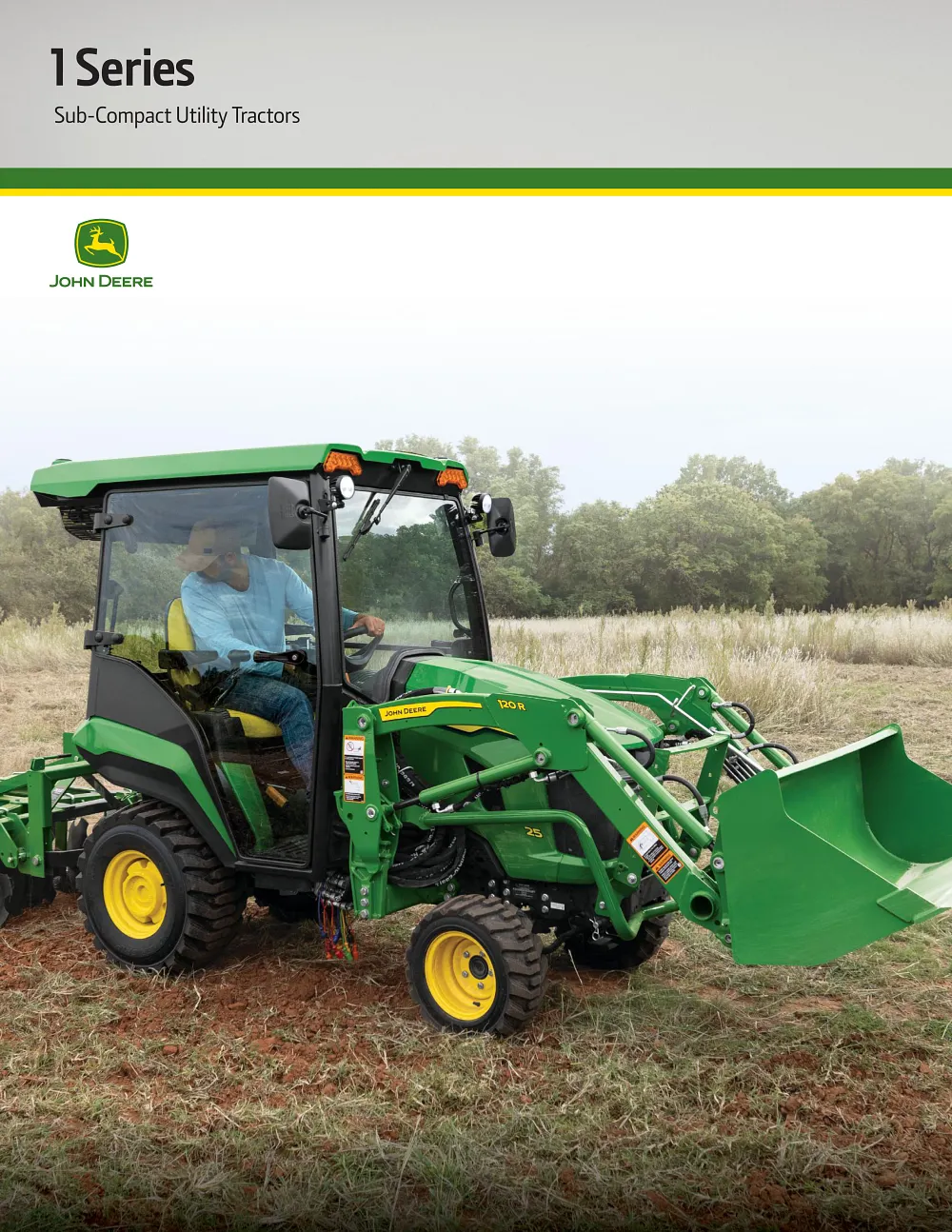 1 Series Sub-Compact Utility Tractors Brochure cover