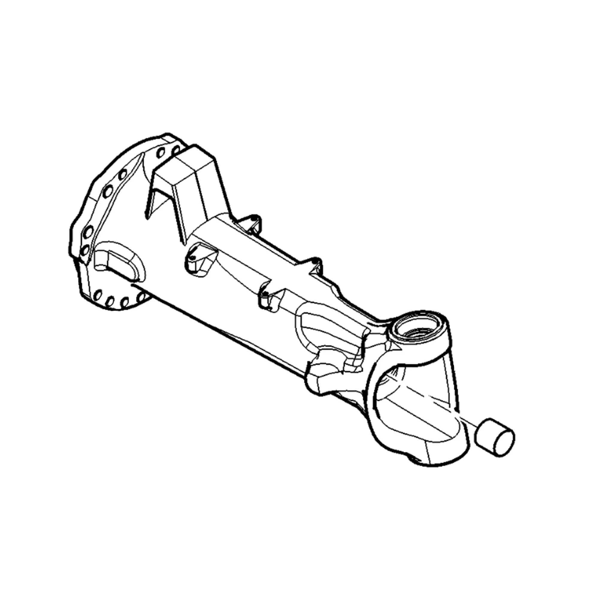 John Deere Short Axle Housing, Right Side - AL220070