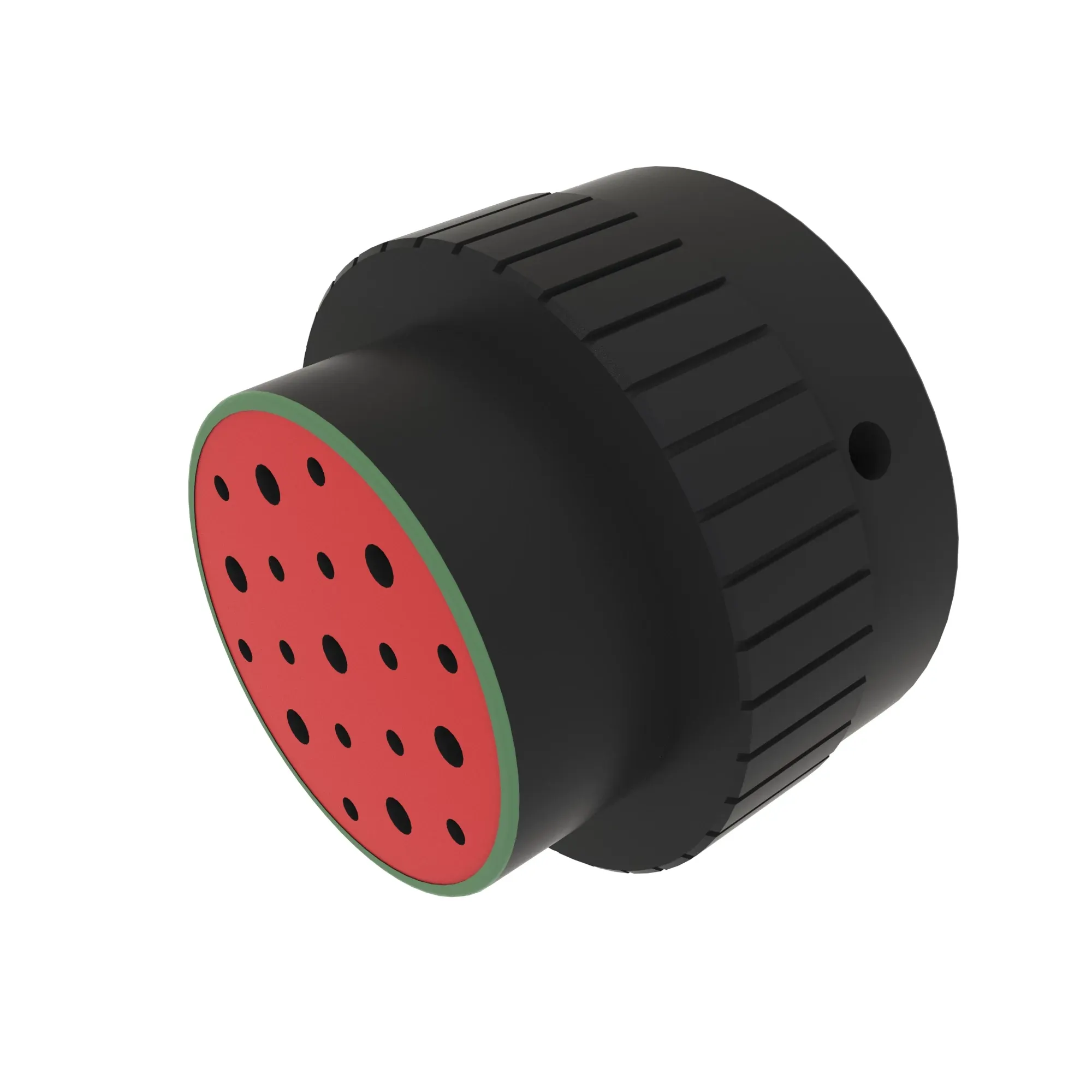 CONN DEUTSCH HDP20 19W FS BLK PLSTC