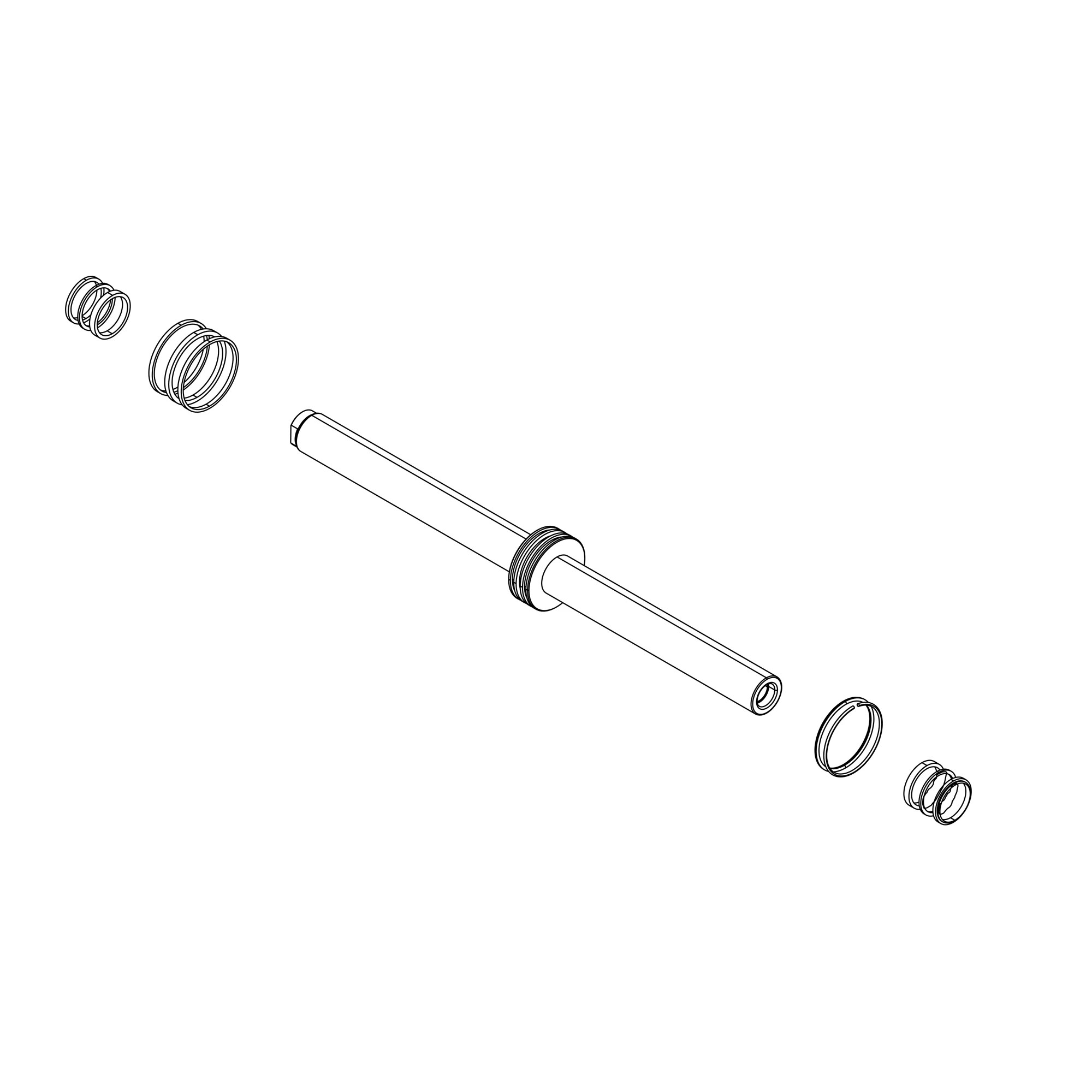 John Deere MFWD Steering Cylinder Bar - AL175595