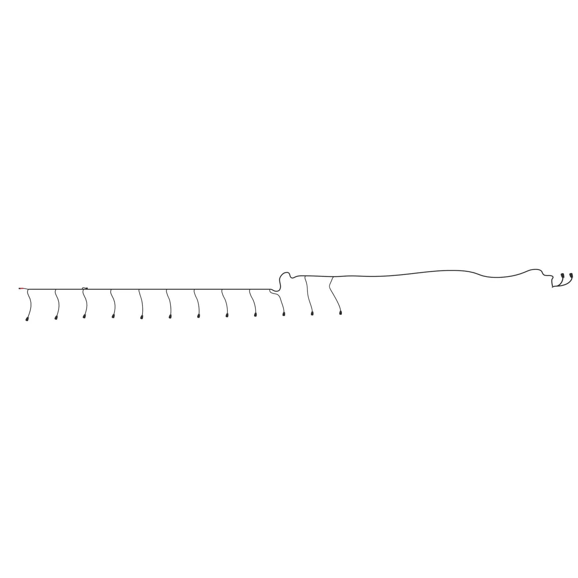 John Deere Backbone Wiring Harness, Left Side - AKK21603