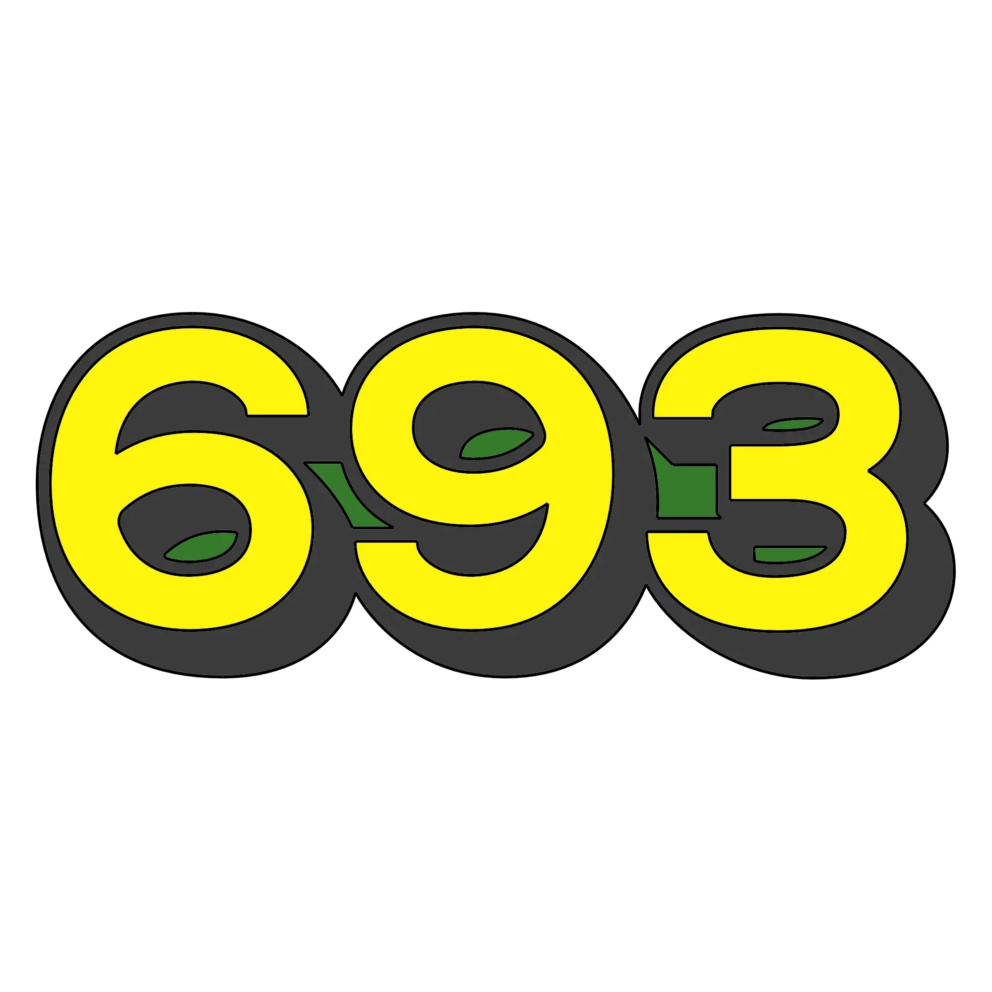 John Deere Corn Head Label, 693 - H201534