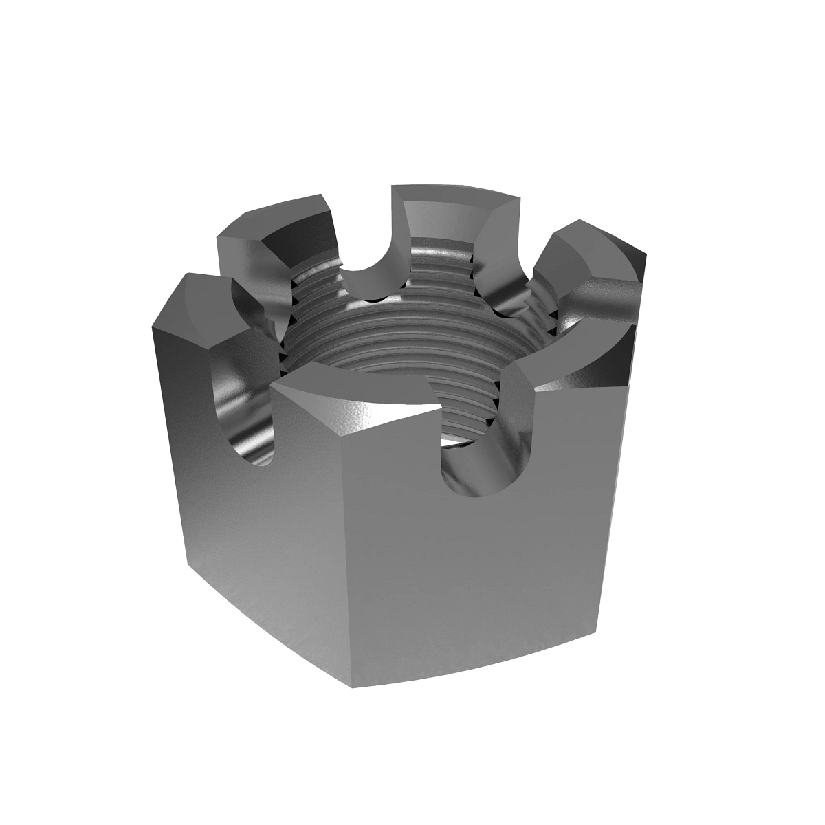 John Deere Hexagonal Slotted Nut, 3/4" - 14H996