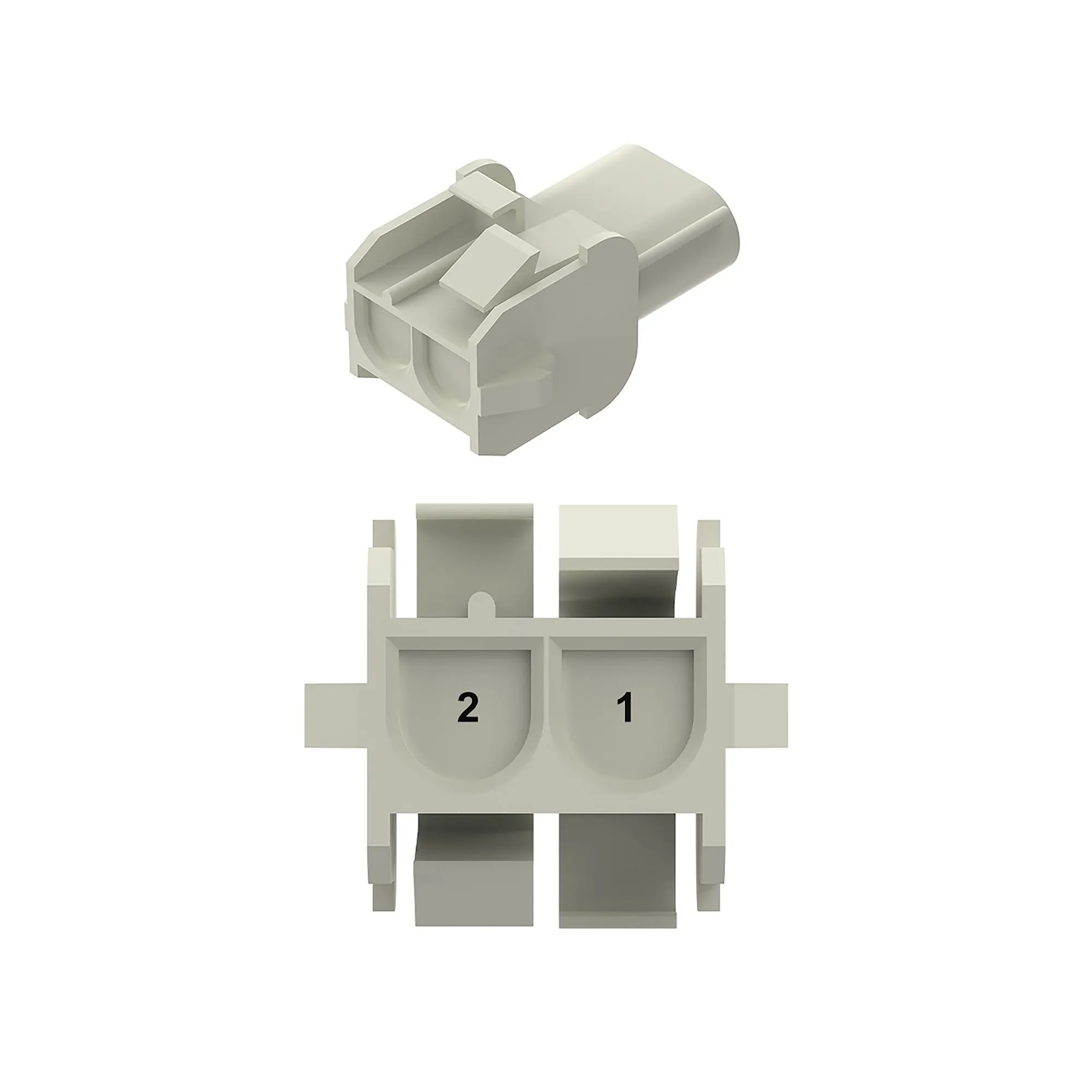 John Deere External Electrical Connector Housing, Cavities 2 - 57M13275