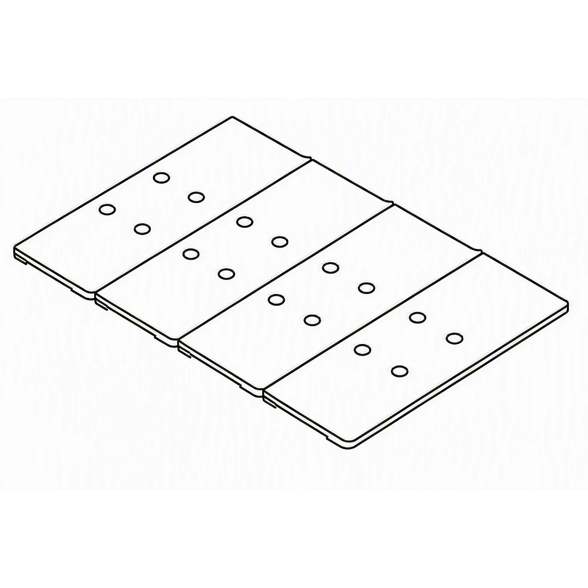 600MM Rubber Crawler Pads