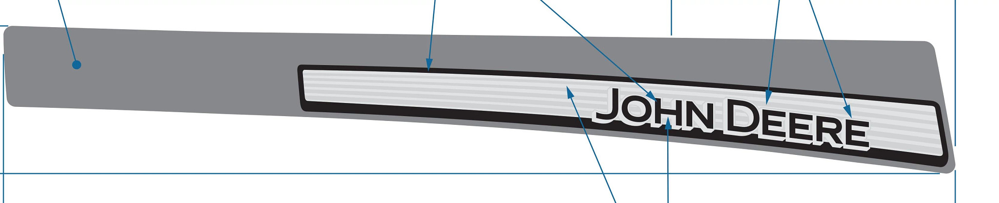 John Deere John Deere Cargo Box Label, Right Side - M169968