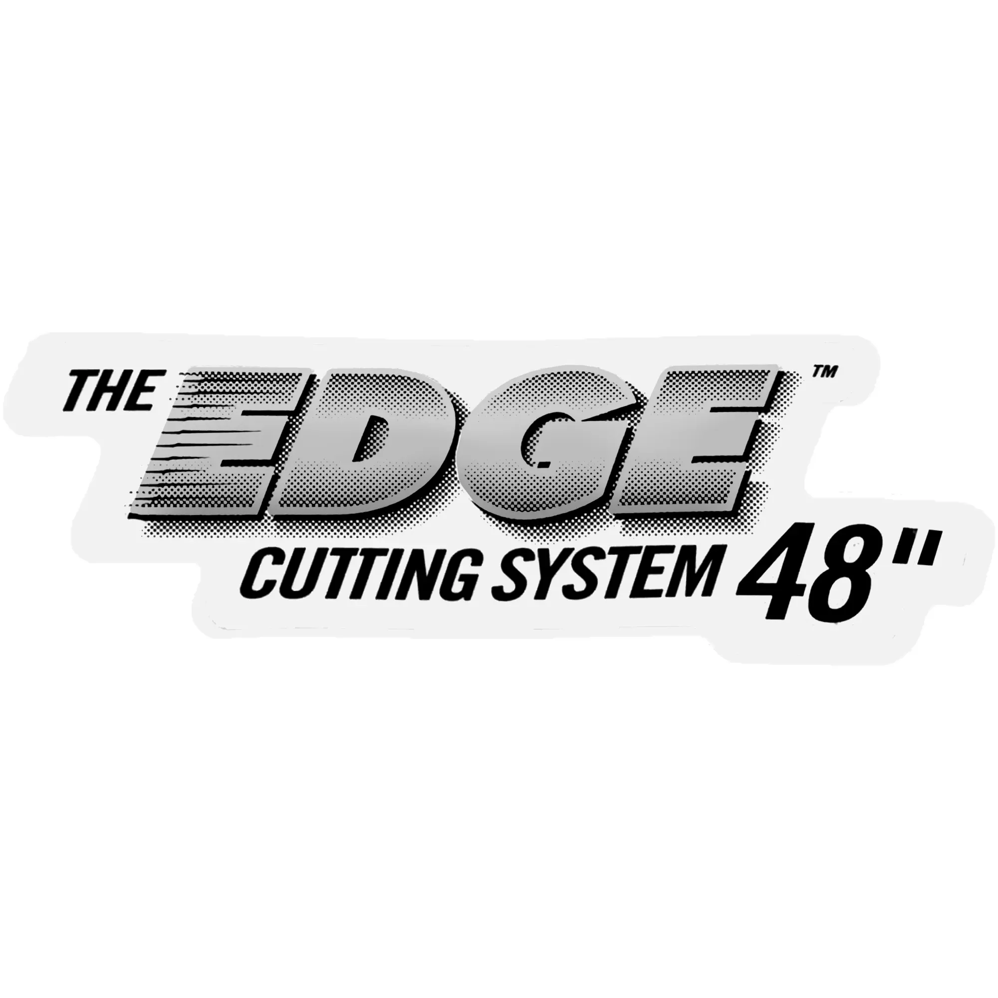 John Deere THE EDGE CUTTING SYSTEM 48" Label - GX21422