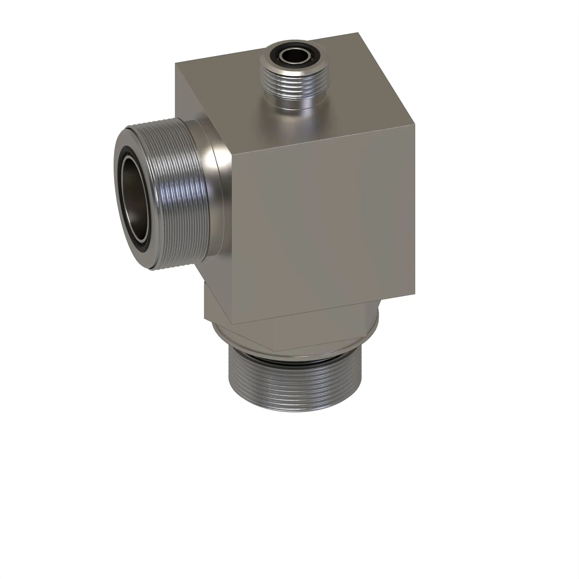 John Deere Adjustable Stud Run Tee Fitting - RE325609