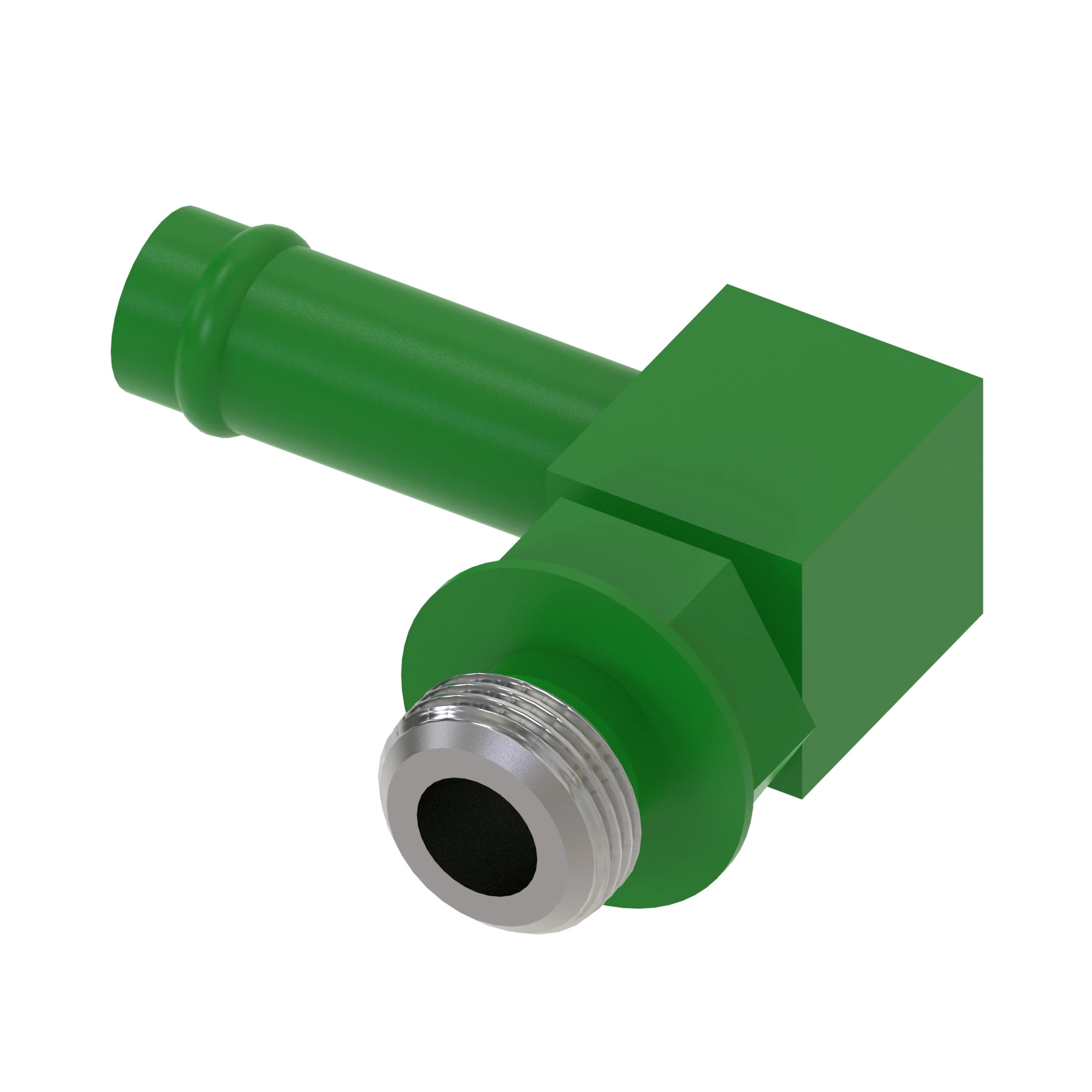 John Deere Adjustable 90 Degree Beaded Elbow Adapter Fitting - T353277