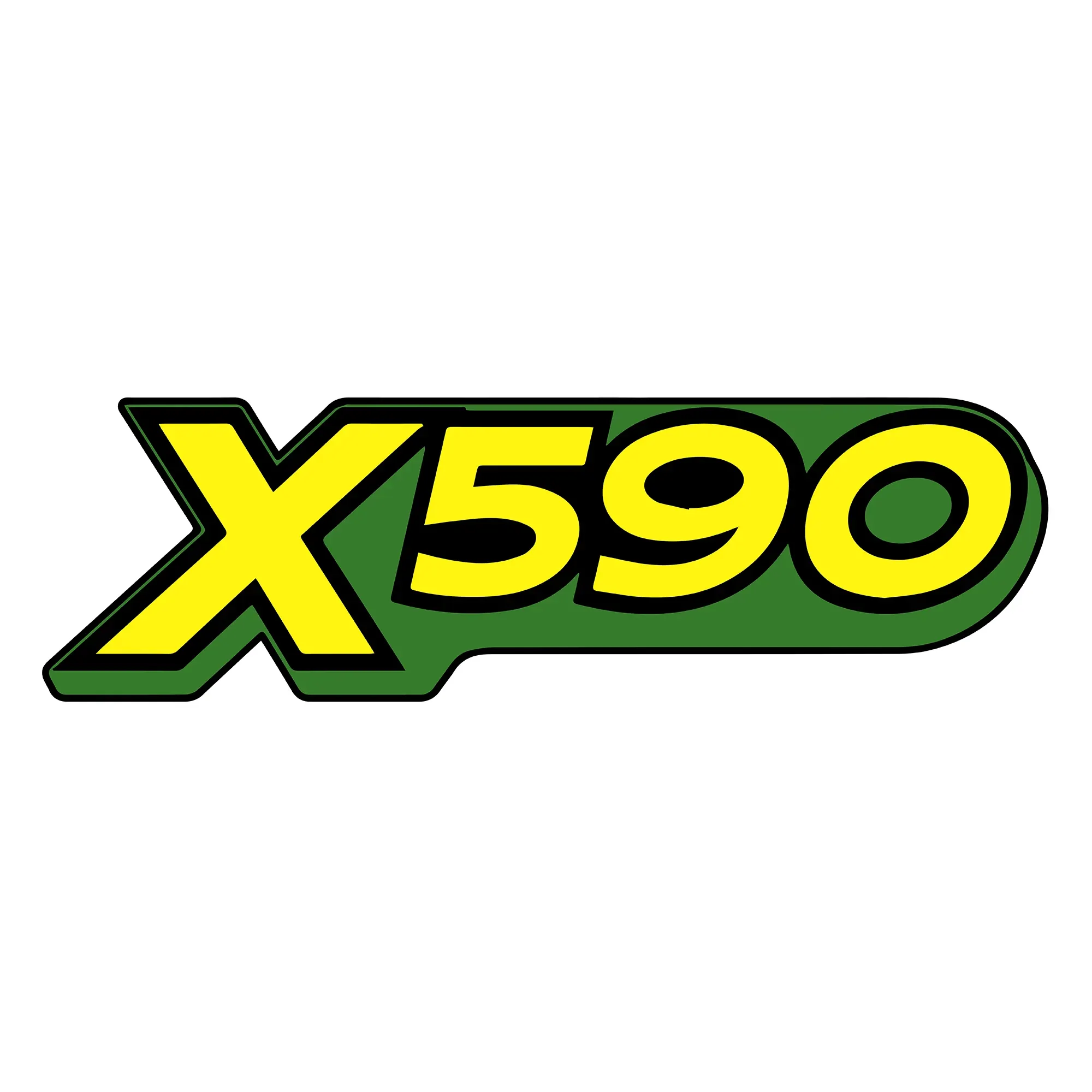 John Deere X590 Model Label - M173527