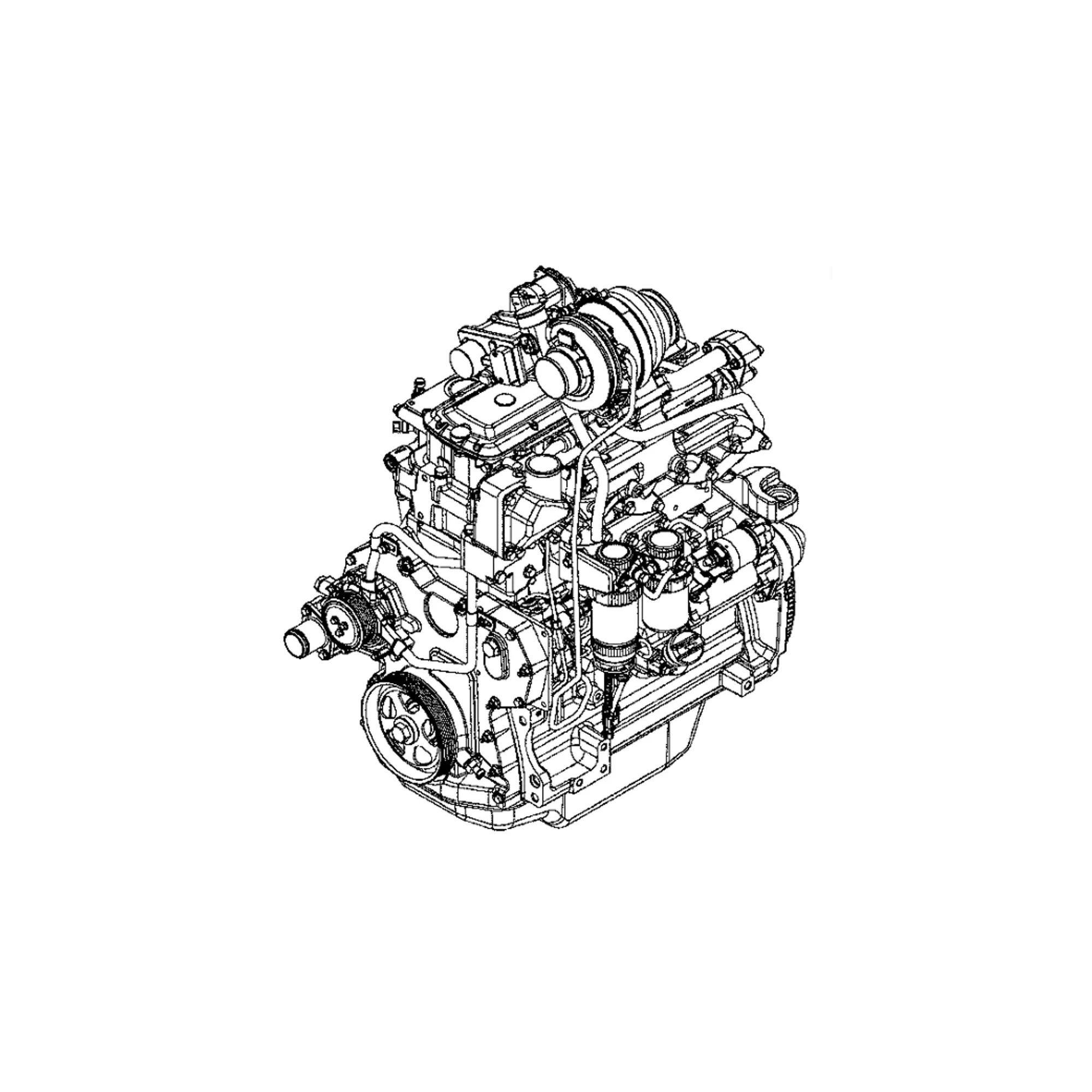John Deere Reman REMAN Diesel Engine, 4.5 Liter, Tier 3 - SE502132