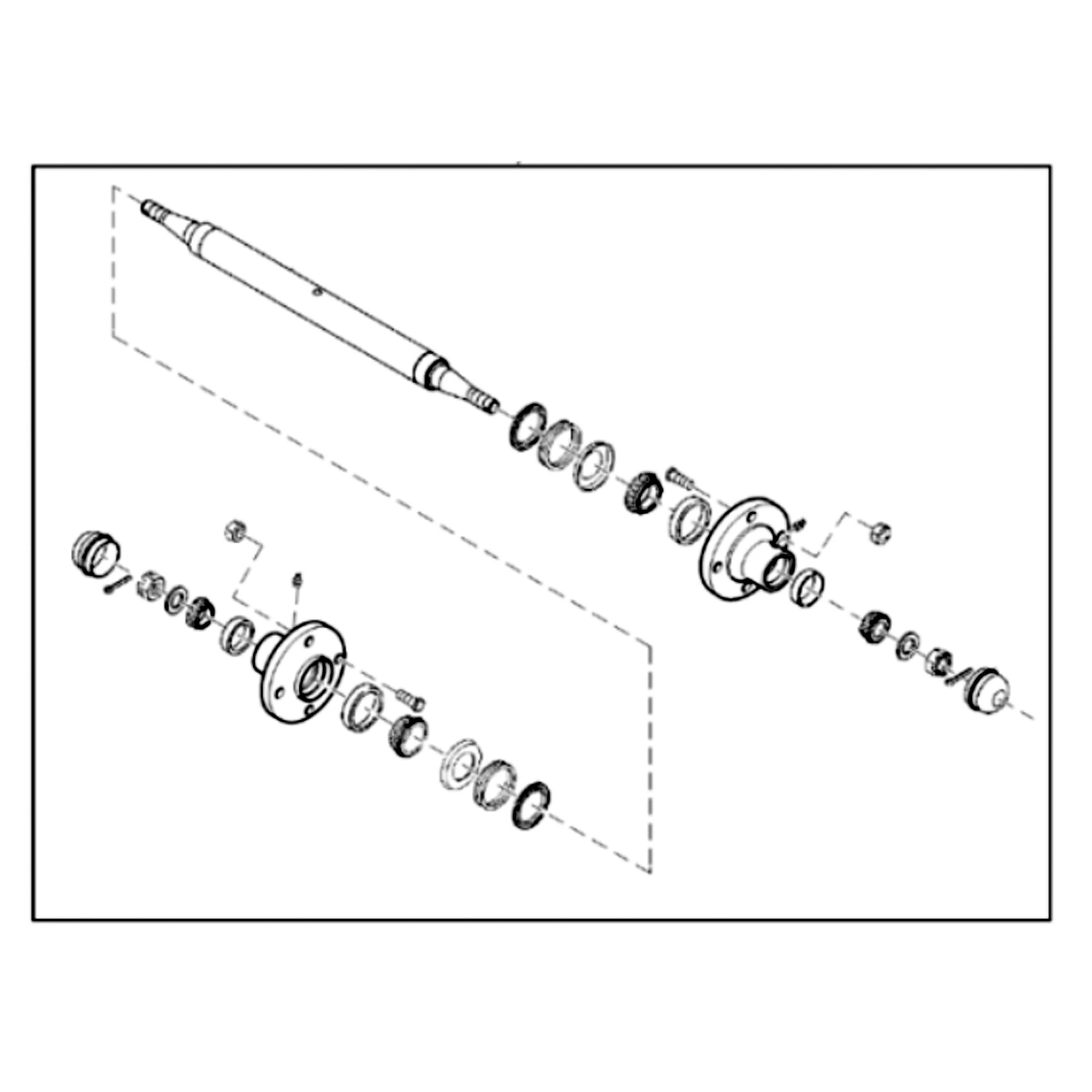 John Deere Dual Wing Wheel Spindle and Hub Attachment - BW14521