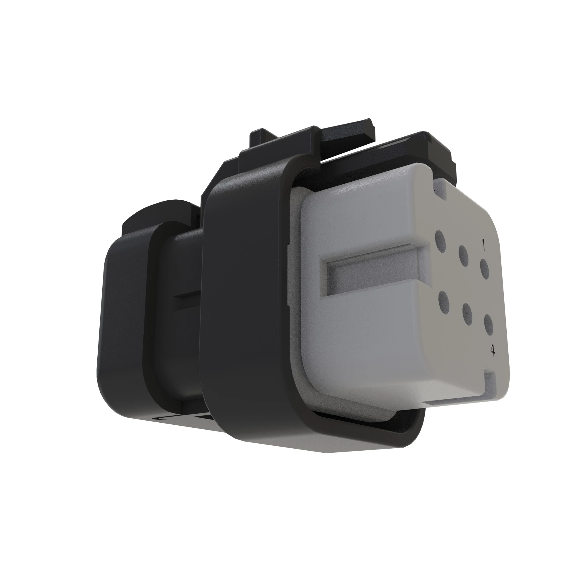 TYCO AMPSEAL16 6W RCPT SLD GRY PLST