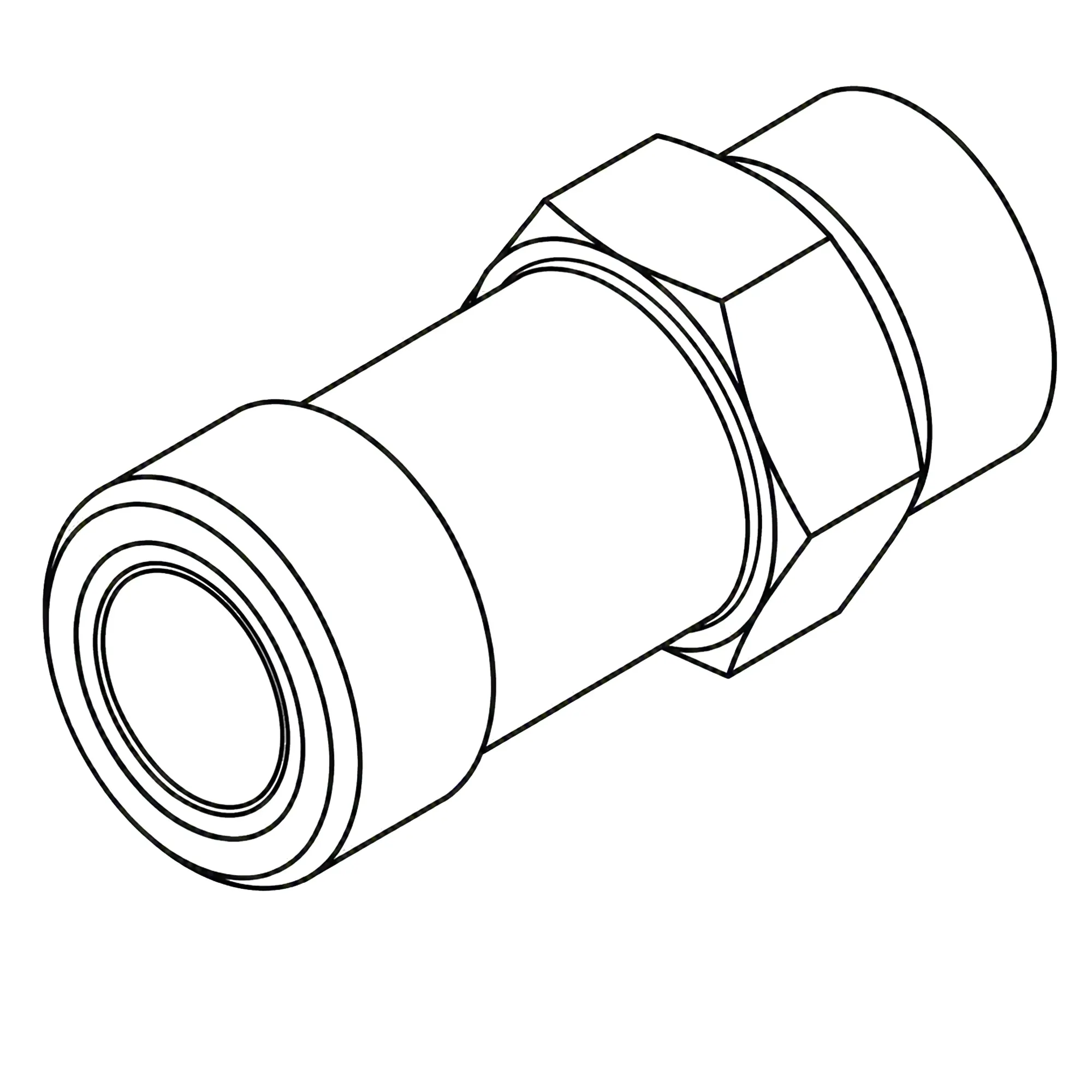 Fitting, Fittiing - Connector HYD S