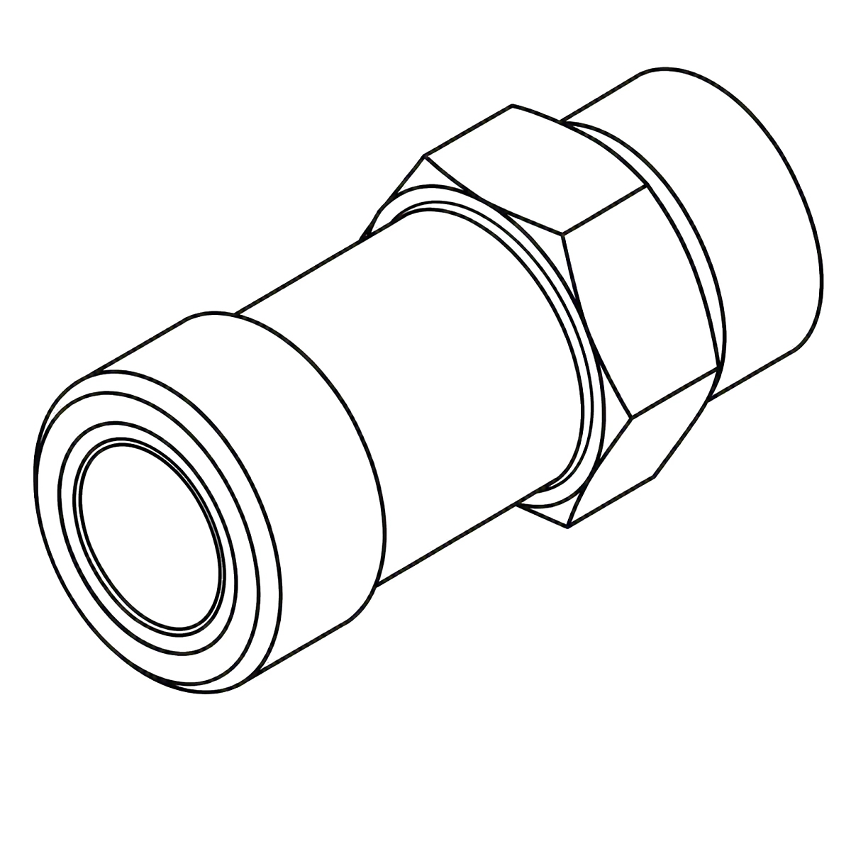 Fitting, Fittiing - Connector HYD S