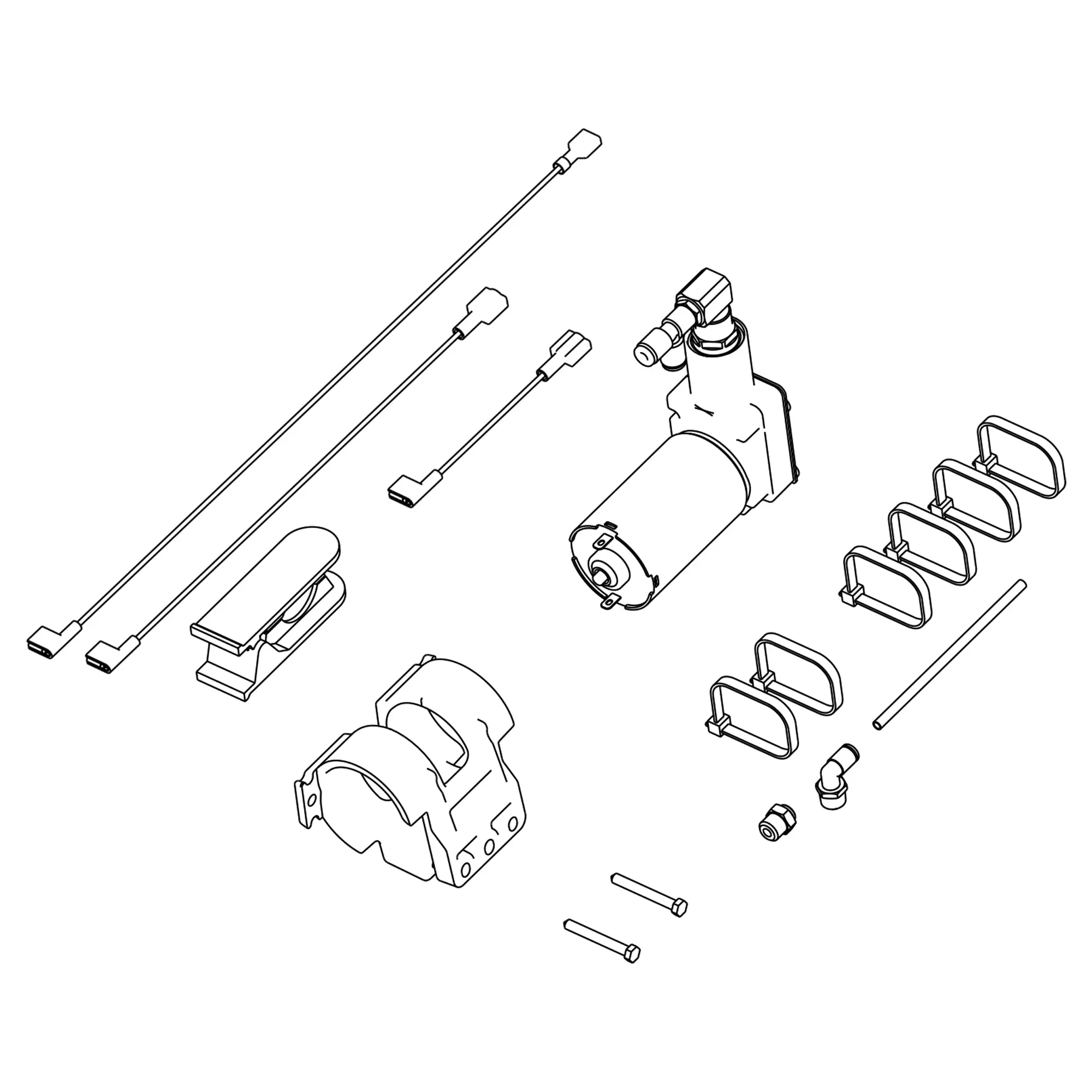 John Deere Seat Suspension Air Compressor Kit - AH136929