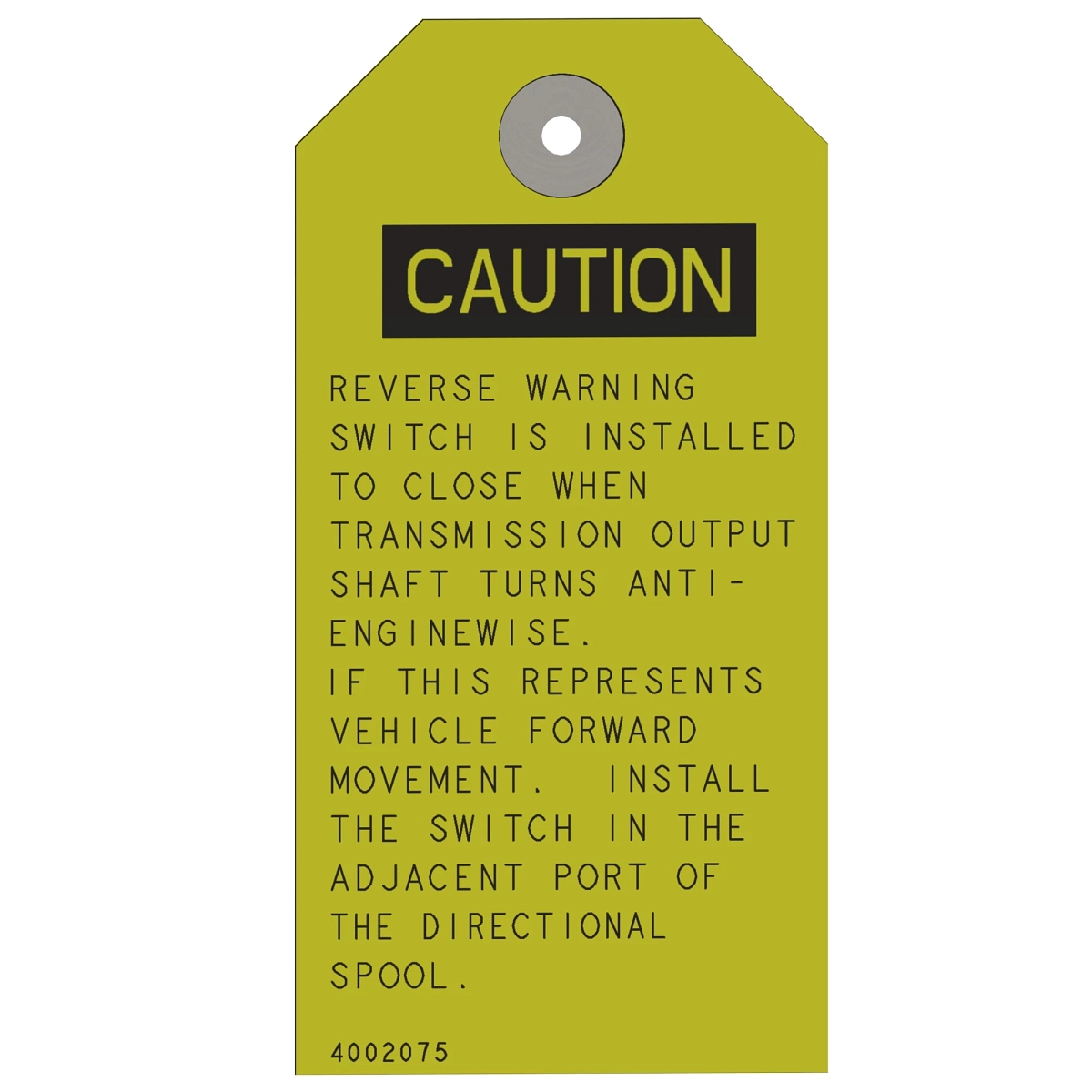Tag, Warning