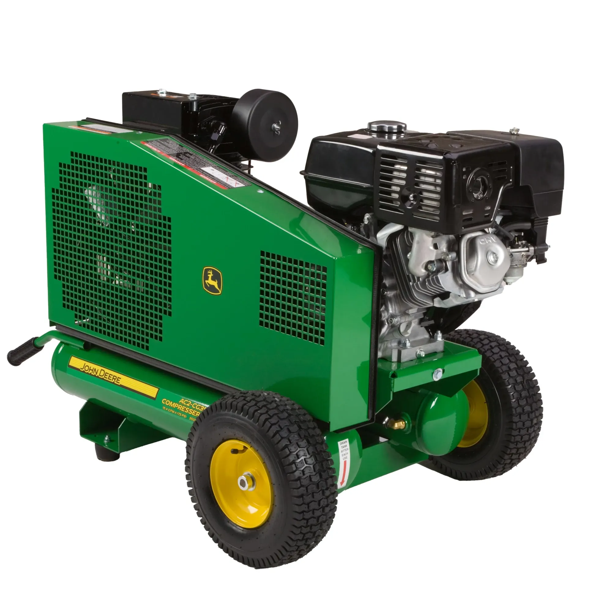 John Deere Air Compressor, 3500 watt Generator, 8-Gallon, Two-Stage - AC2-CG35H-P
