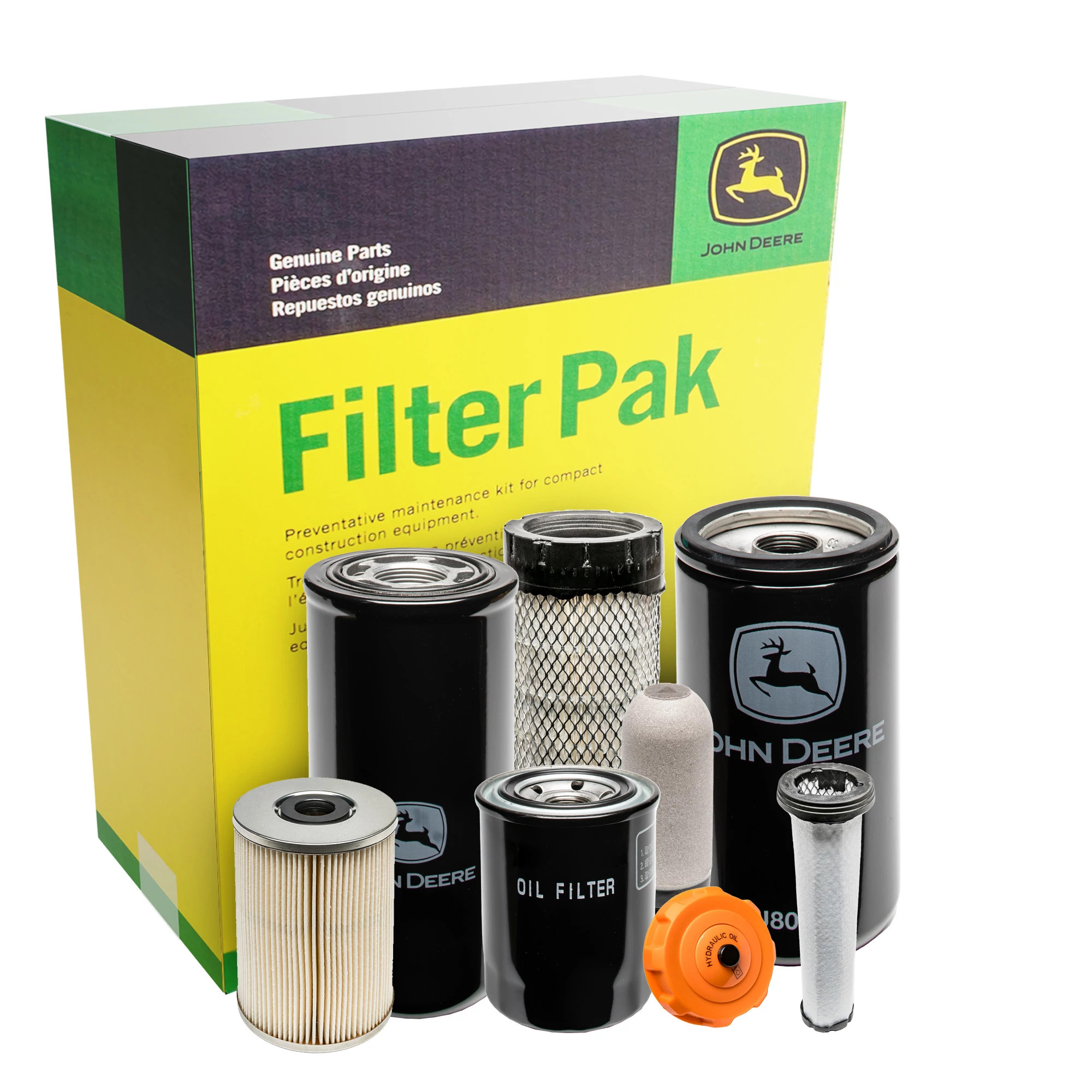 John Deere 1000 Hour Filter Pak for Compact Construction - AT535118
