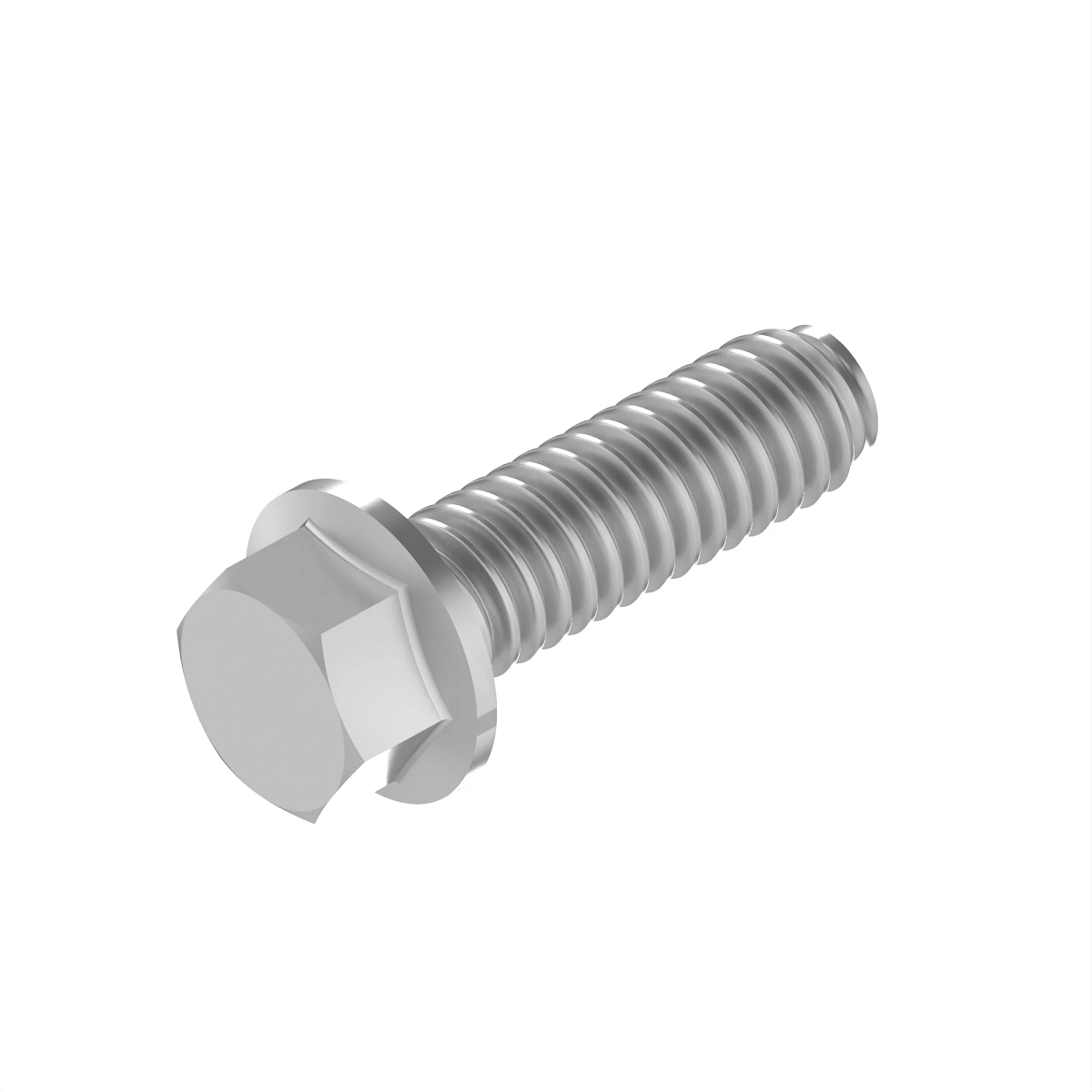 19M7863: Hexagonal Head Flanged Screw, M6 X 25