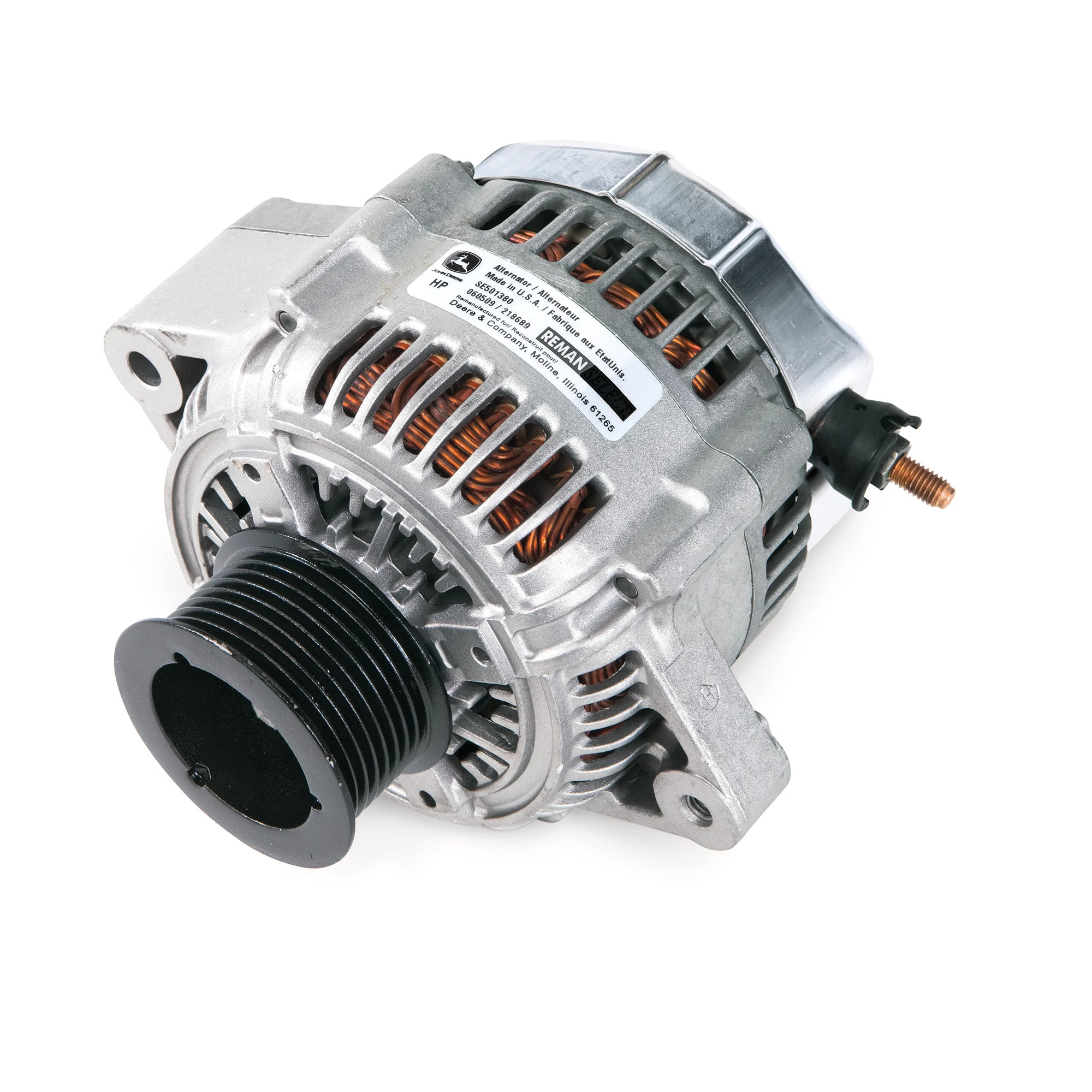 John Deere Reman REMAN Alternator, 14 Volt, 120 Amp - SE501827