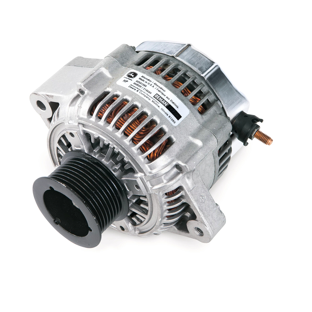 John Deere Reman REMAN Alternator, 14 Volt, 120 Amp - SE501827
