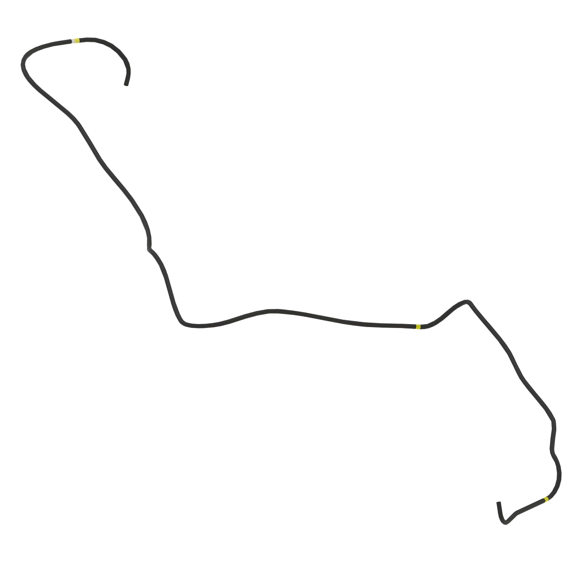 John Deere Cooler Fuel Return Bulk Hose - RE580000