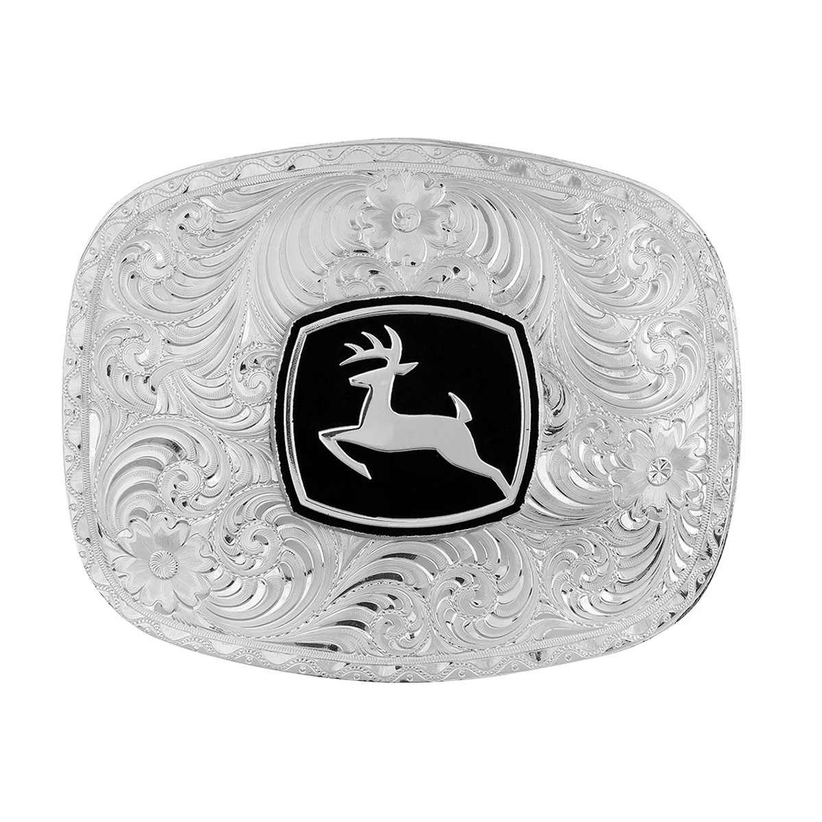 "Classic Grand Silver Logo Buckle"