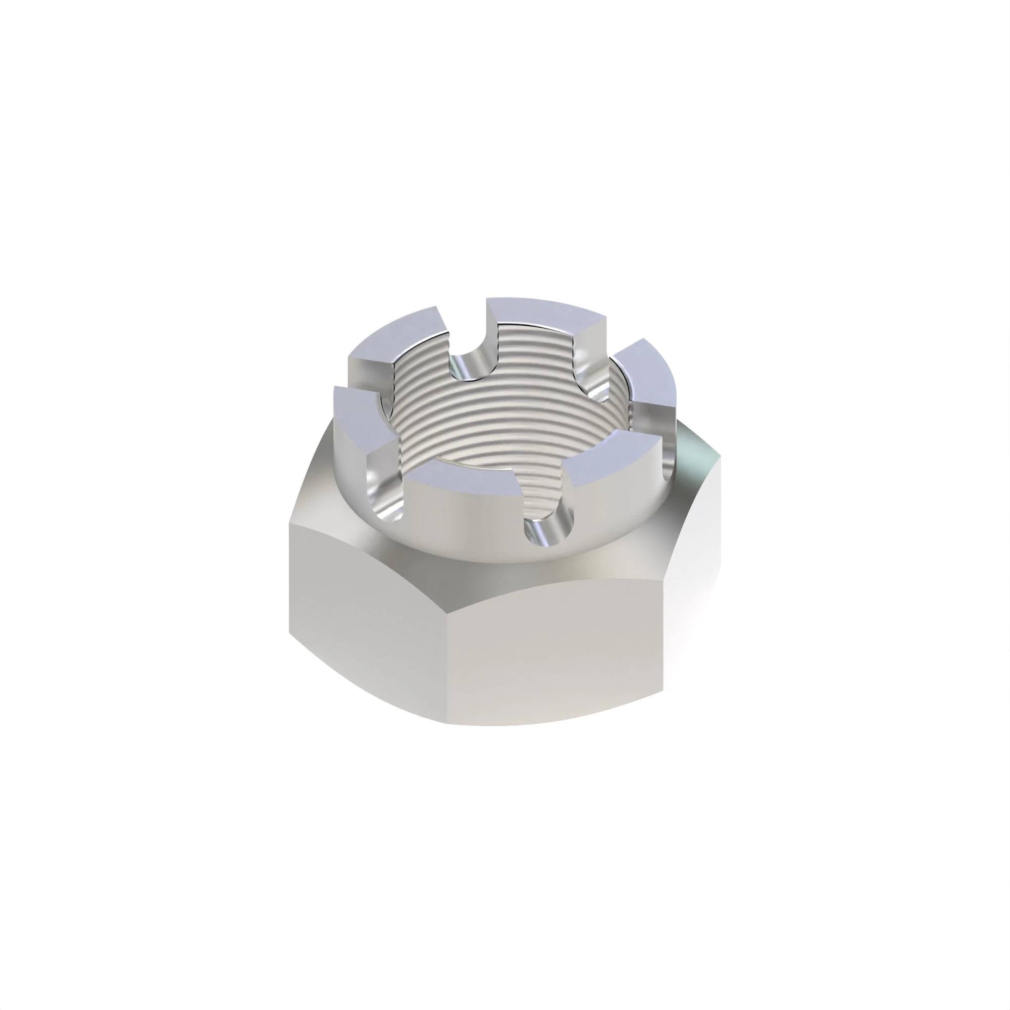 NUT, METRIC HEX SLOTTED