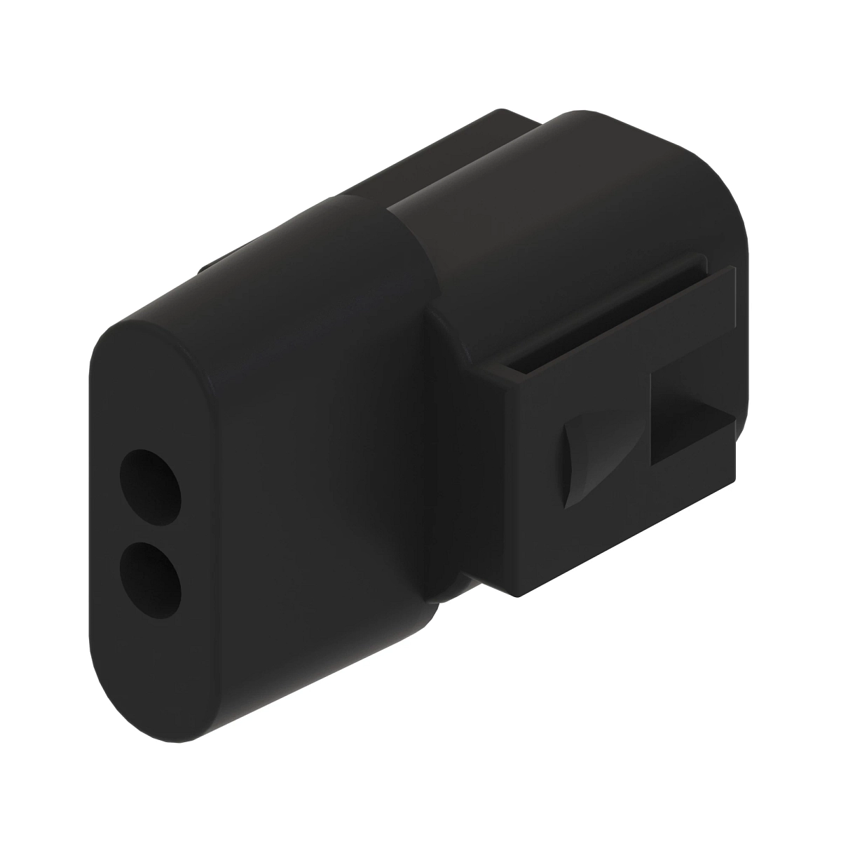 Conn Tyco Dt 2W Fs Blk Plstc
