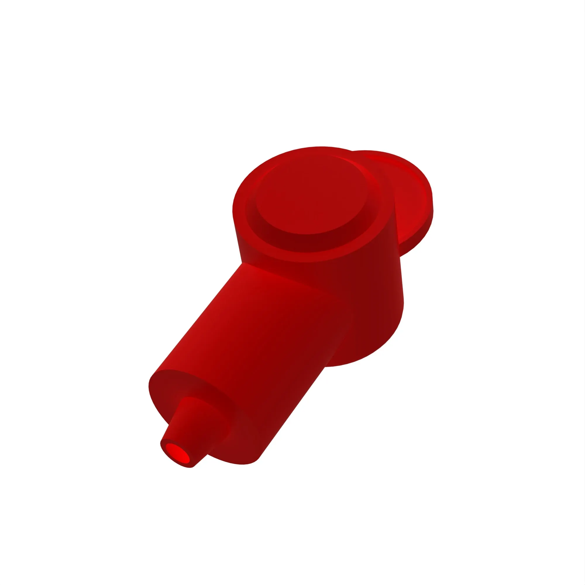 ACCY VTE CAP RED PLSTC