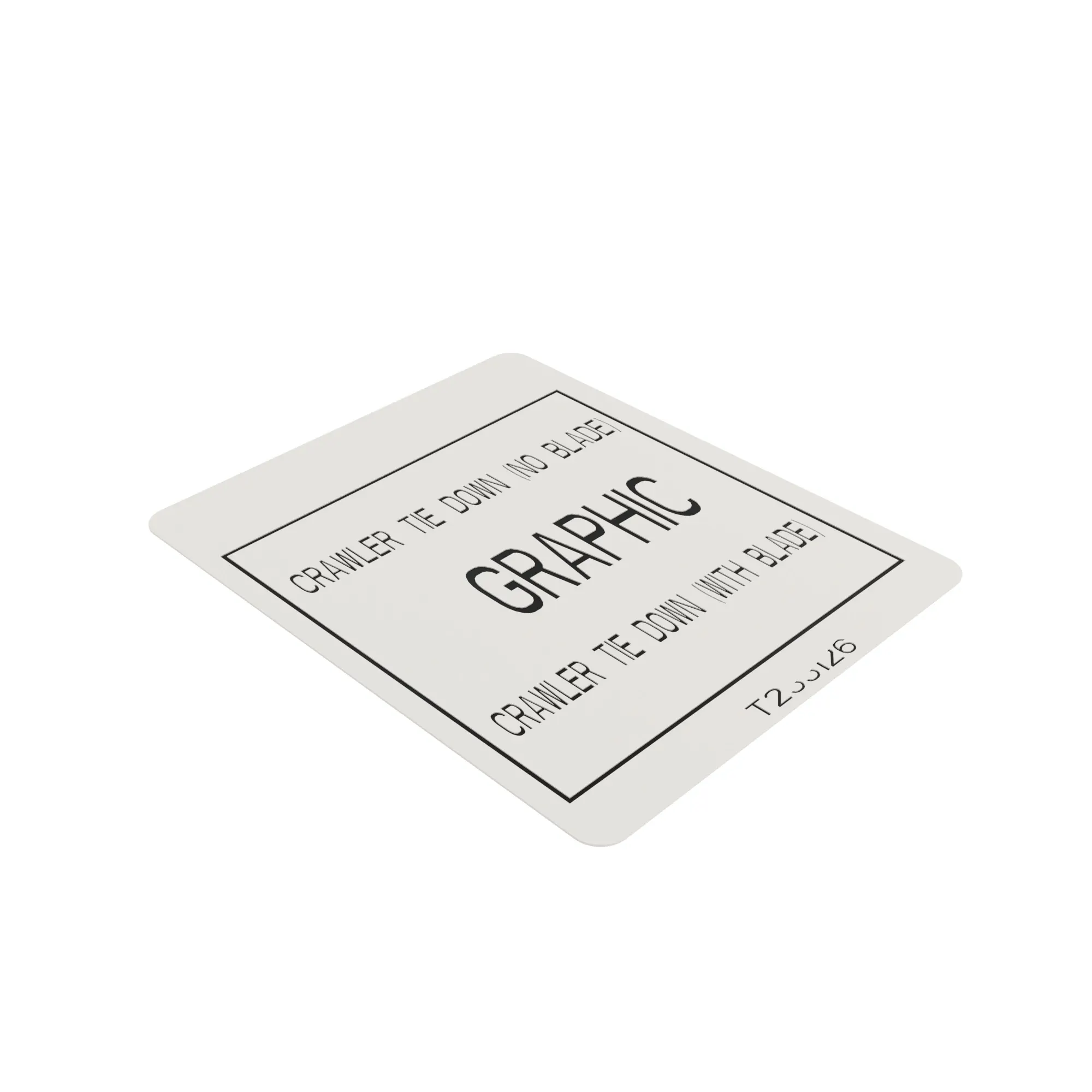 John Deere Lift and Tie Instruction Label - T284263