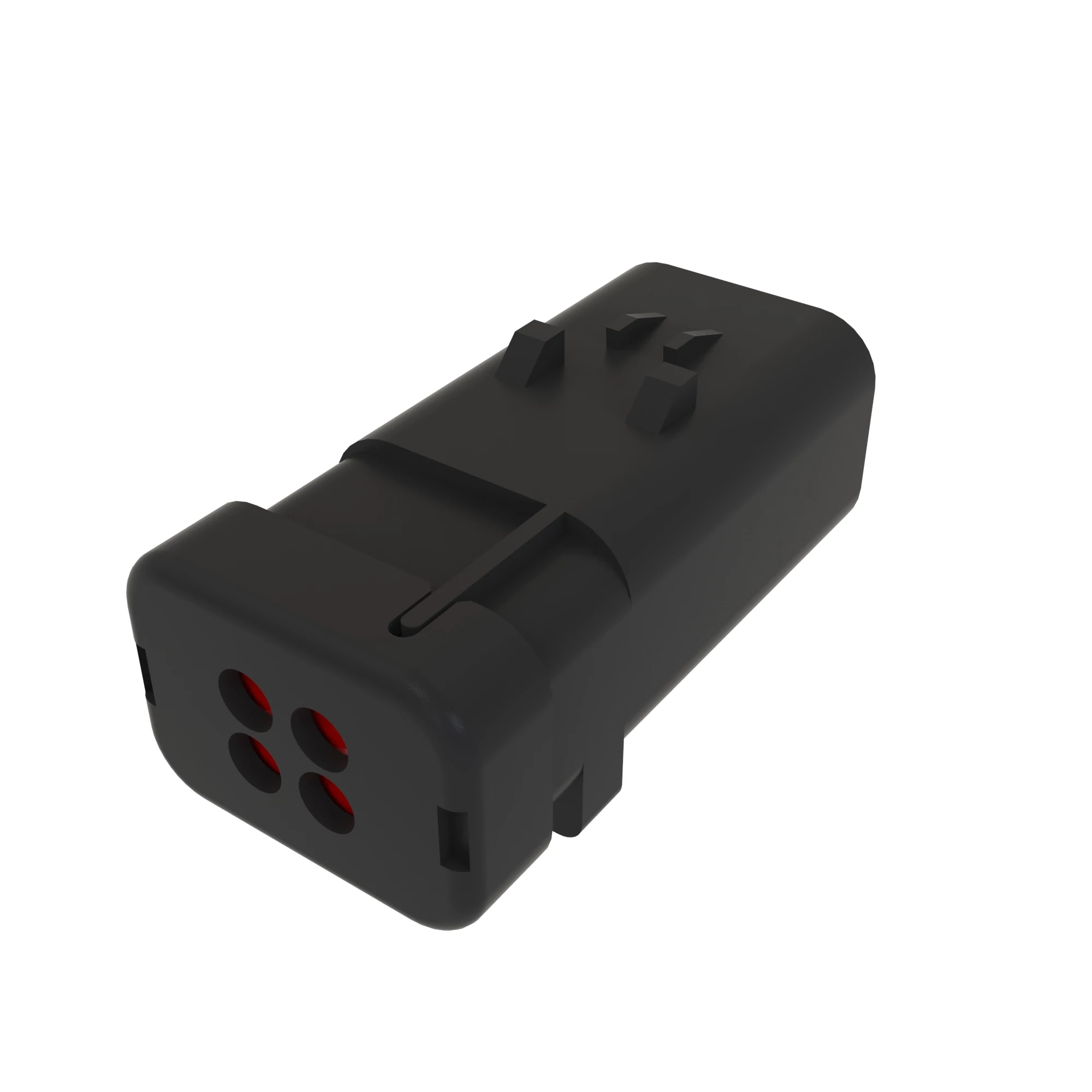 porte 57M9821: Red Electrical Connector Housing, 4 Cavities | Shop