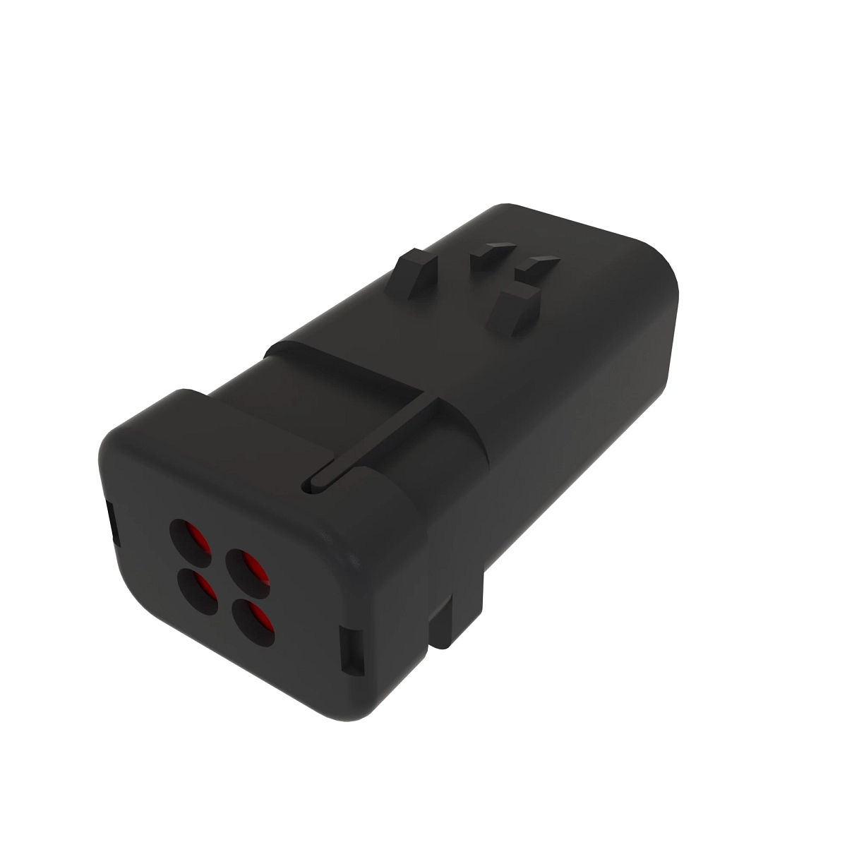 TYCO AMPSEAL16 4W PIN SLD RED PLSTC