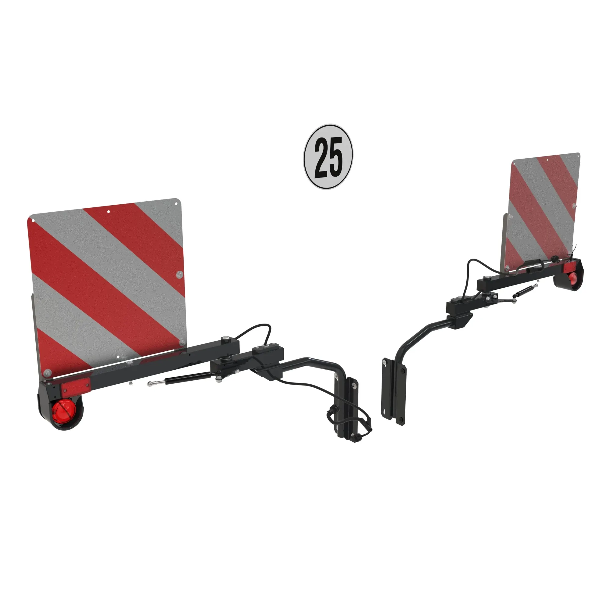 EXTREMETY LIGHT AND WARNING SIGN  (MAX. OVERALL WIDTH=2750-3000)