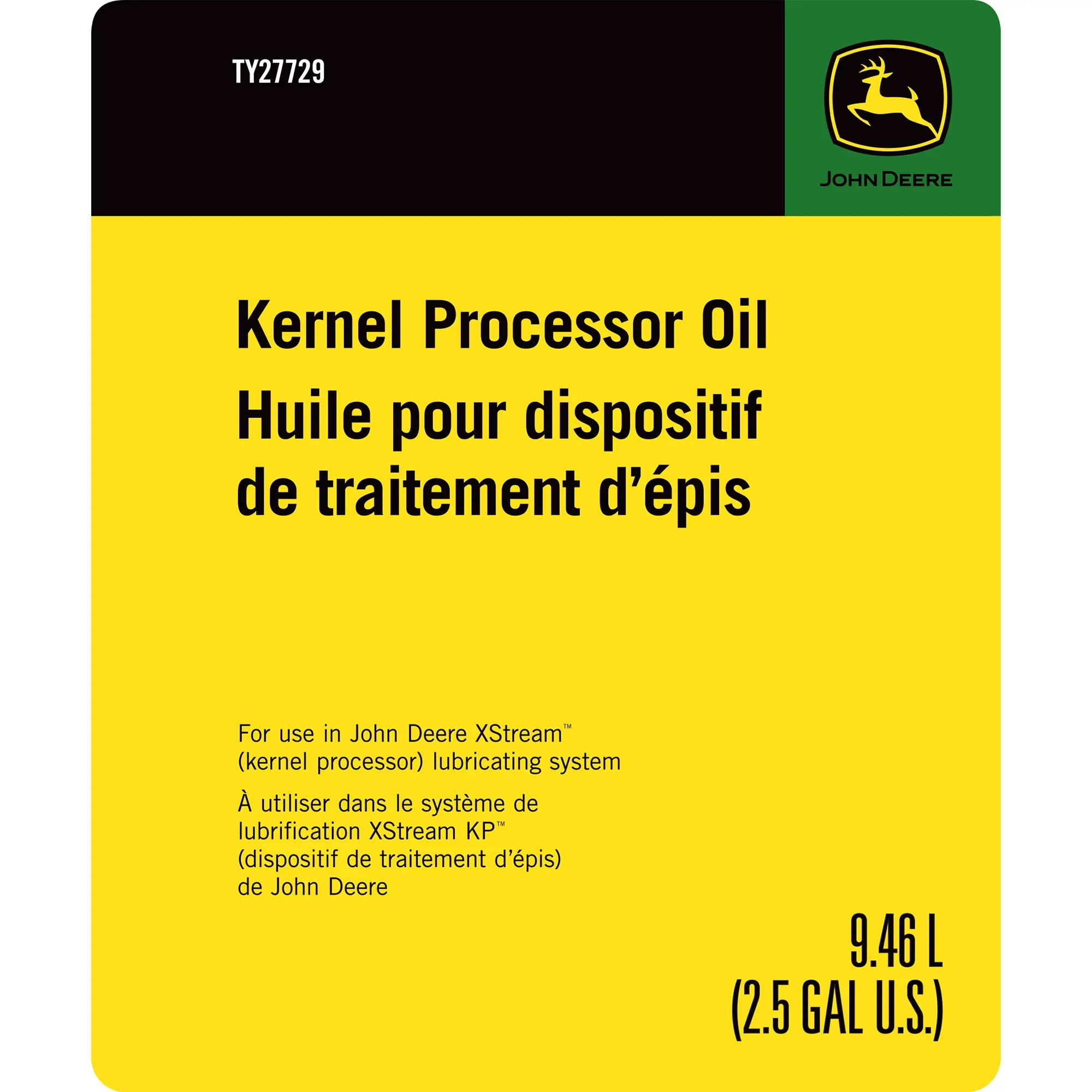 John Deere Kernel Processor Oil, 9.46 Liter (2.5 Gallon) - TY27729