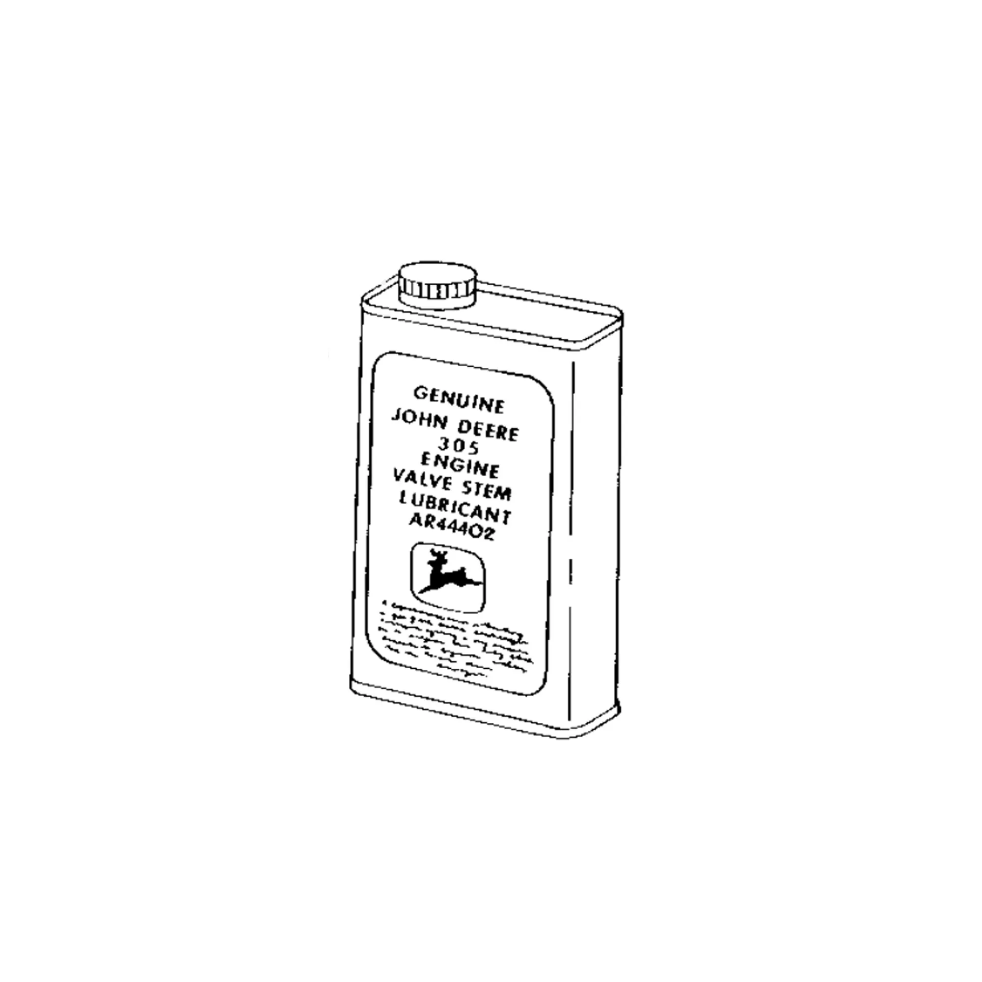 Oil, Quart Can of Jdt 305, With Label