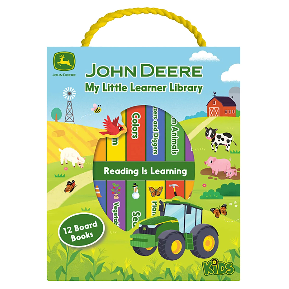 My Little Learner Library John Deere Kids 12-Book Set Board Book