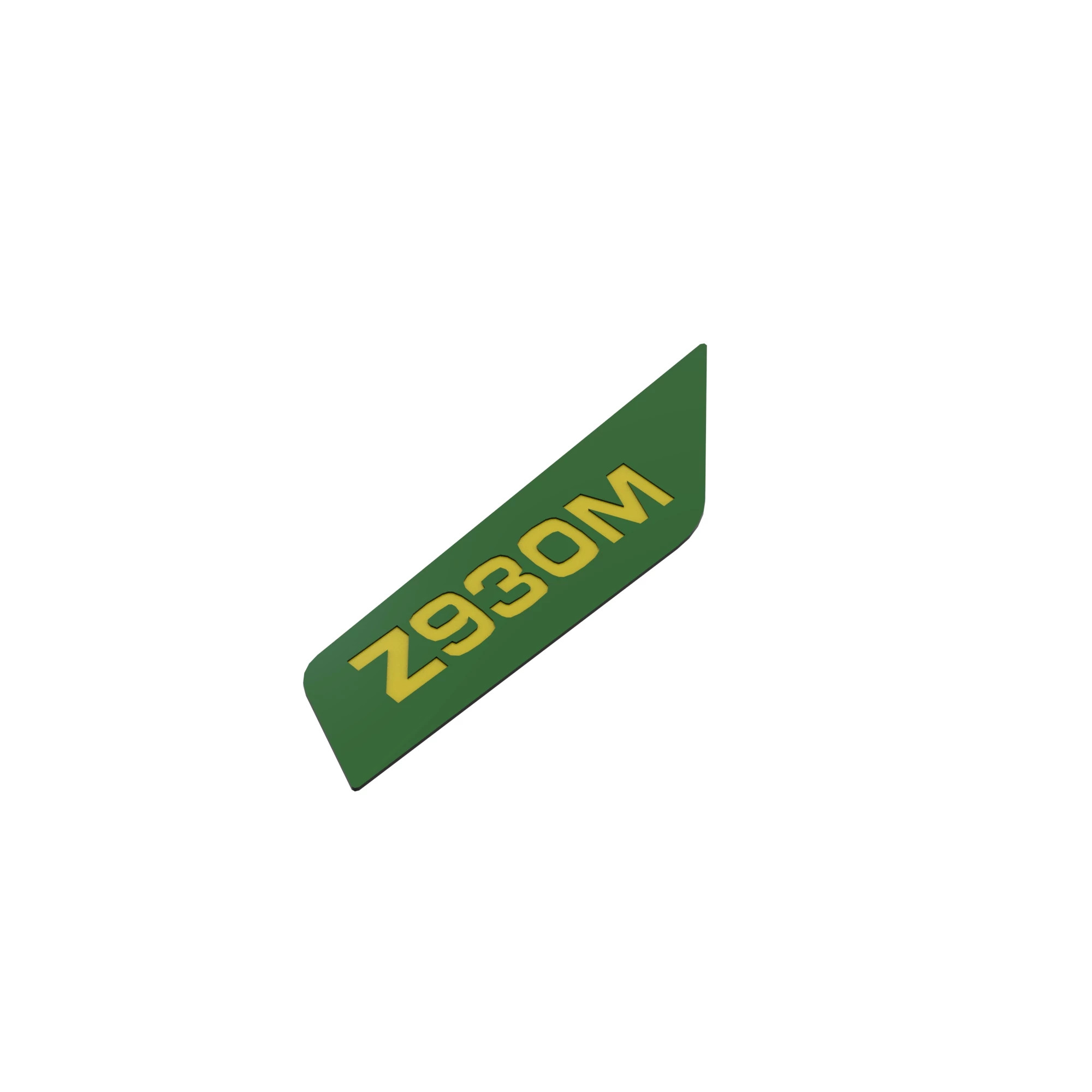 John Deere Z930M Model Designator Label, Left Side - TCU32604