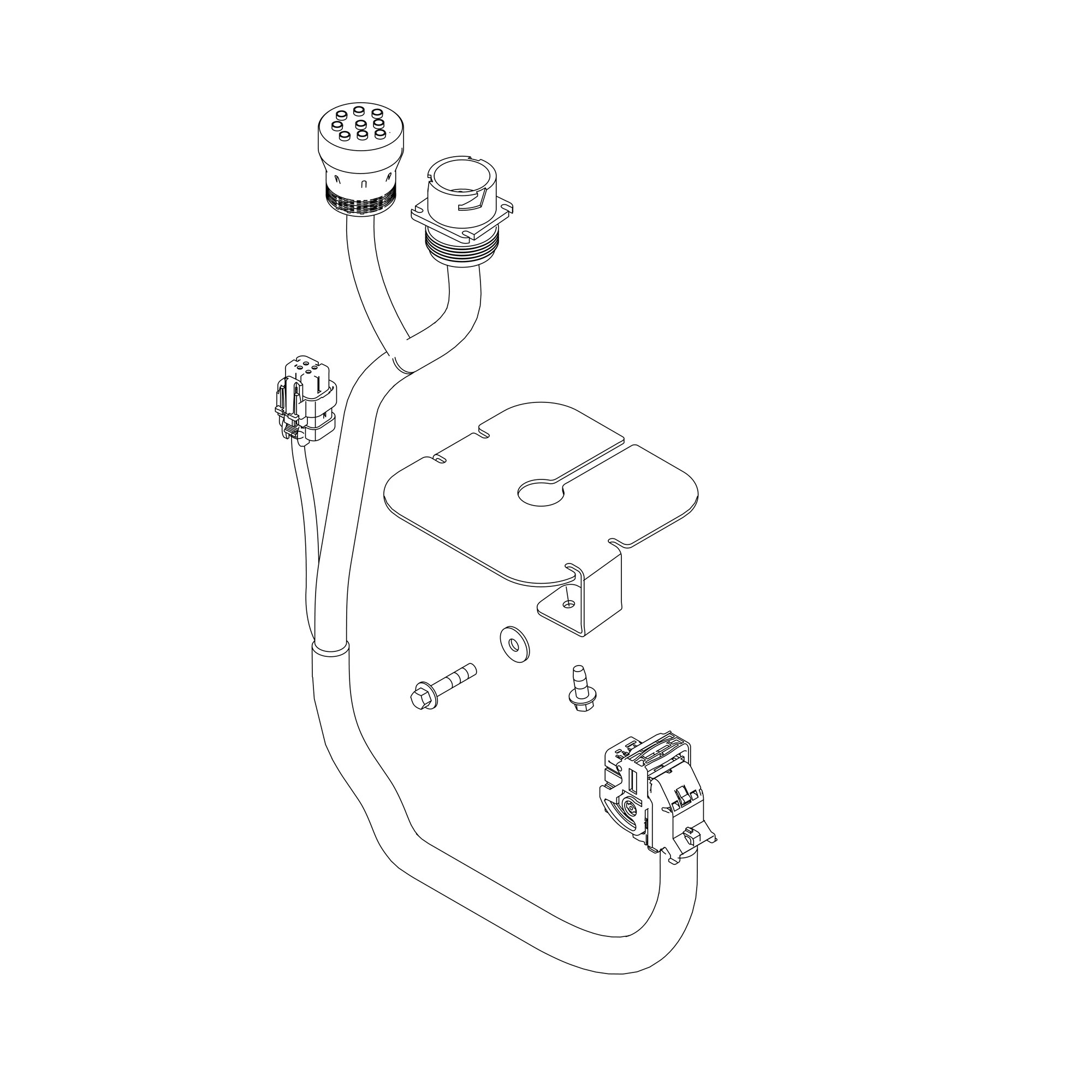 John Deere JDLink™ Mounting Attachment for 5M FT4 Tractor - BPF11020