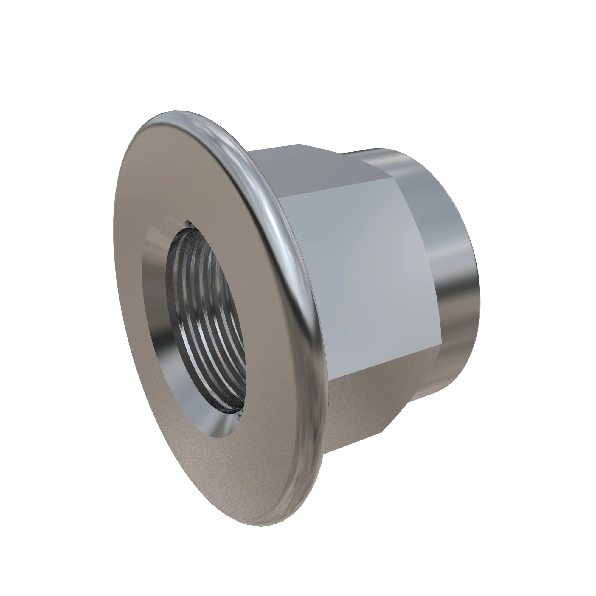 NUT, METRIC, HEX FL, SELF LOCKING