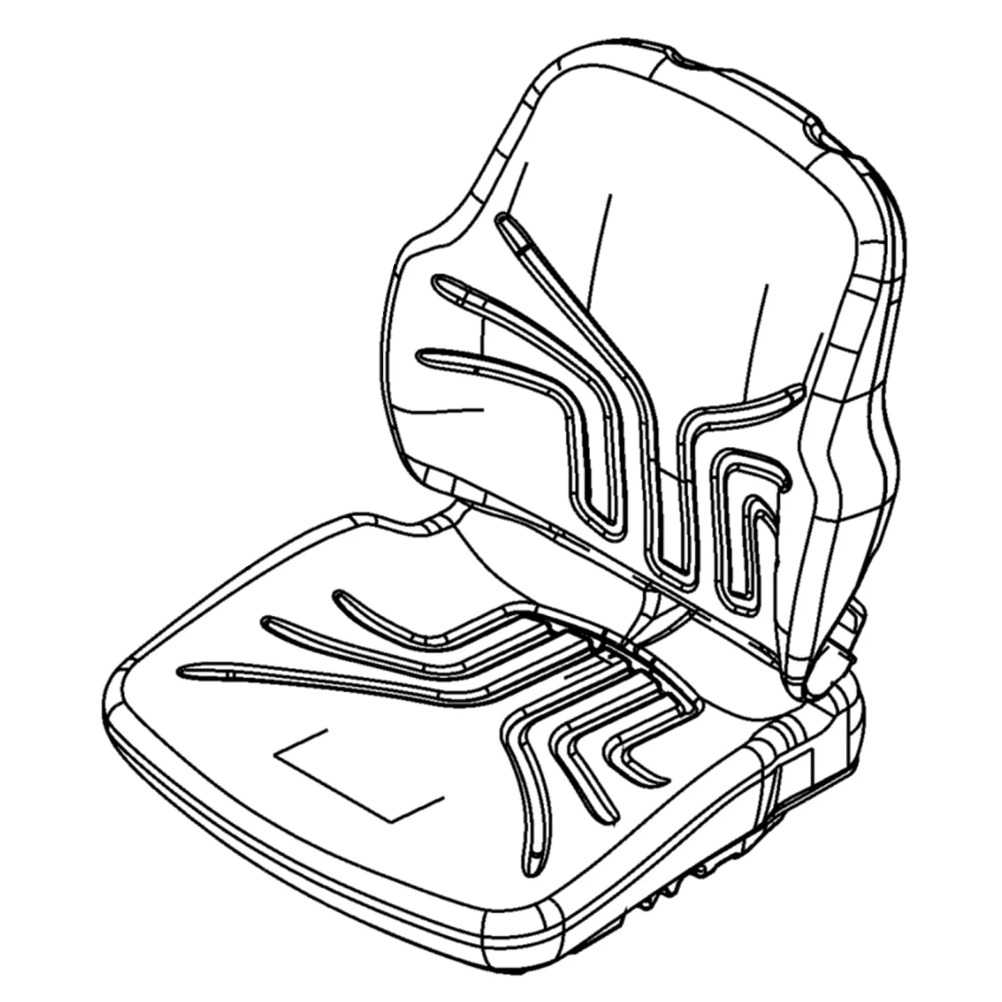 John Deere Seat Backrest Cushion - AL222942