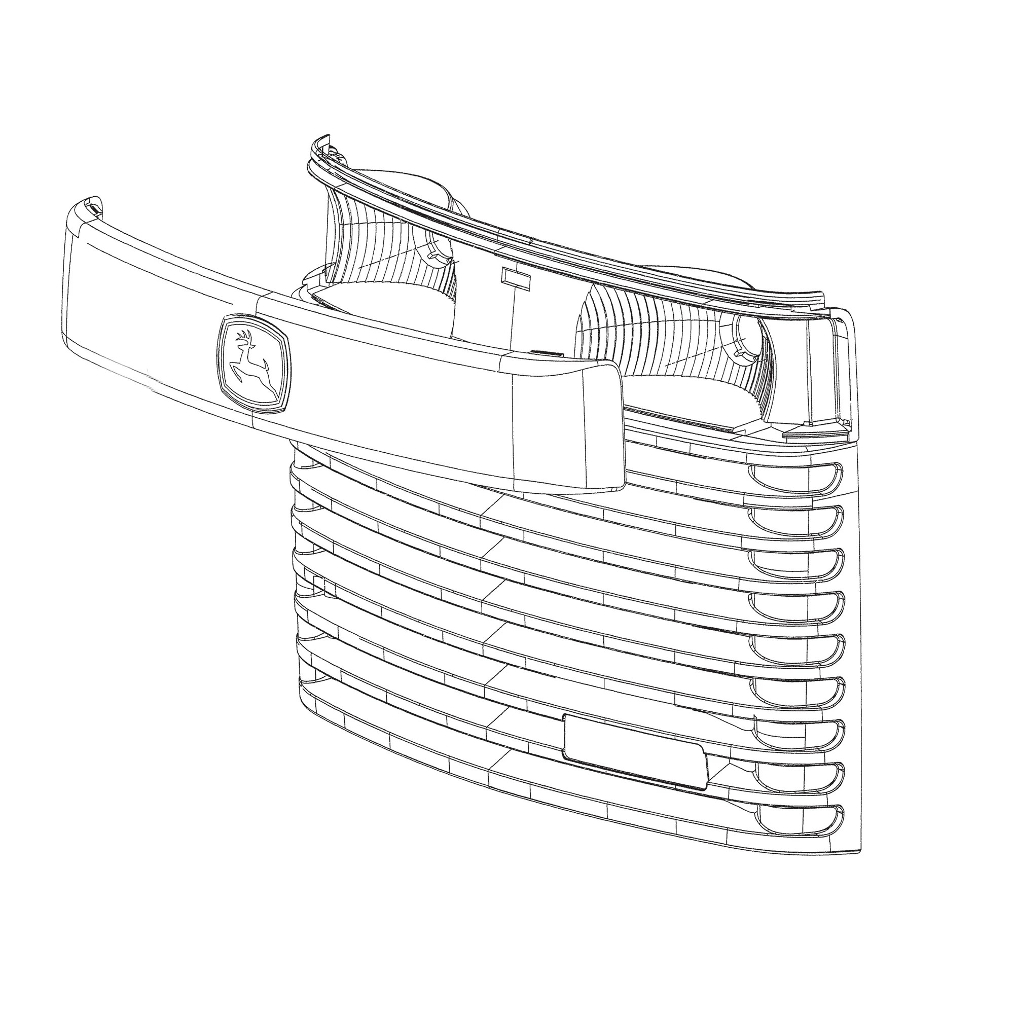 John Deere Front Hood Grille - AM131671