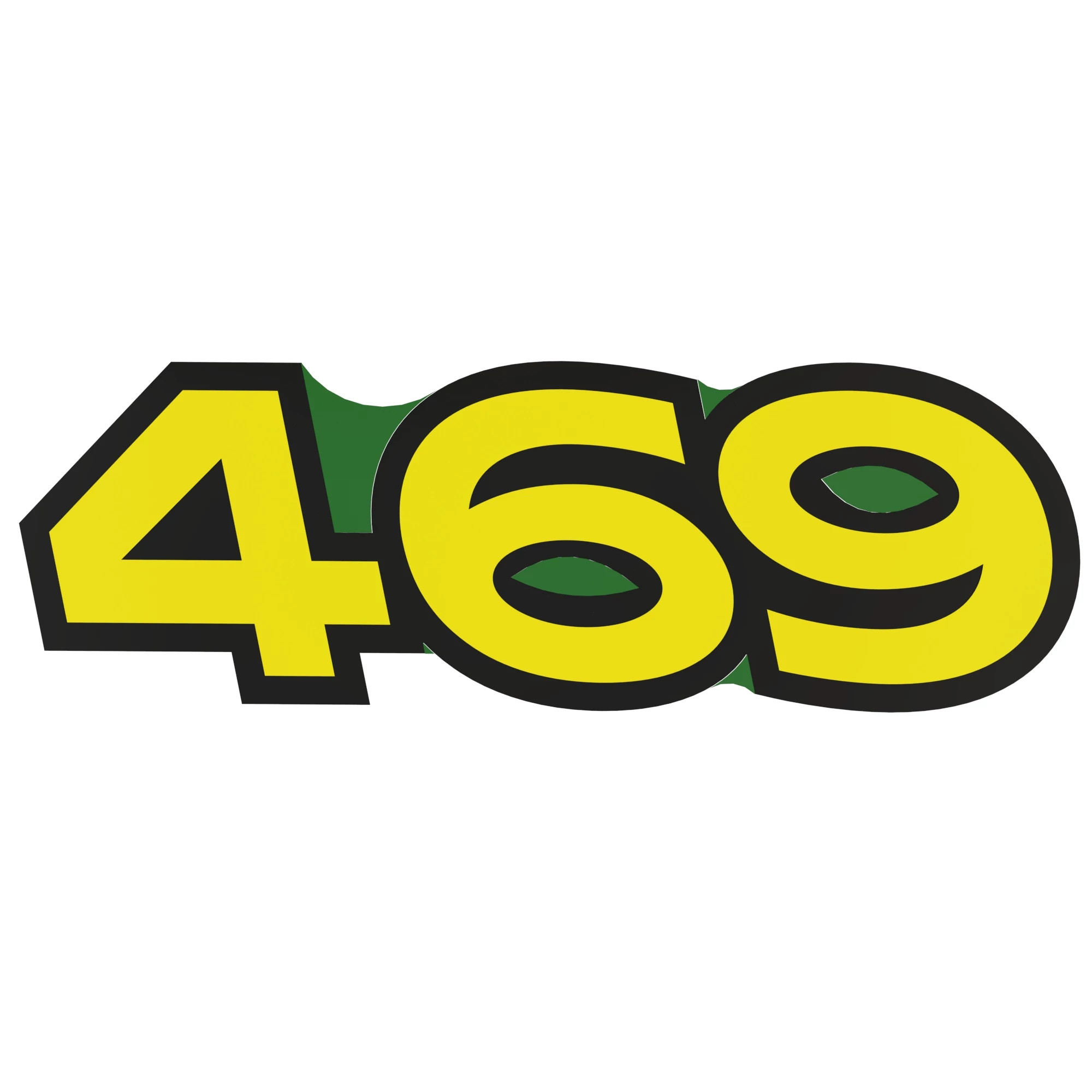 John Deere 469 Model Number Label, Right Side - FH311138