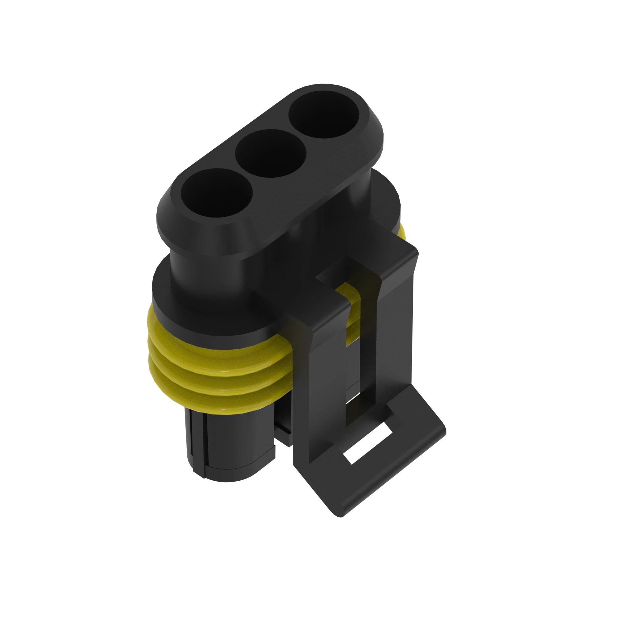 CONN TYCO SS1.5 3W FS BLK PLSTC