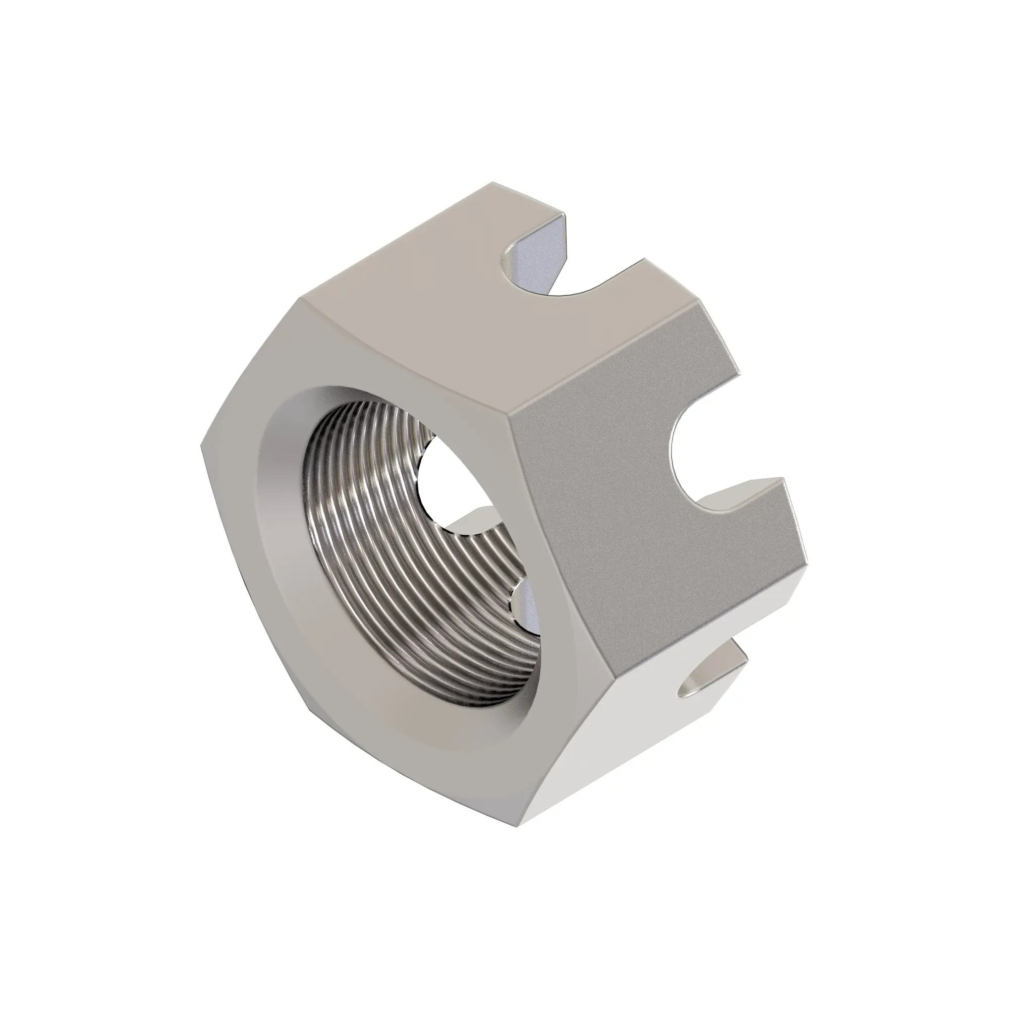 NUT, HEX SLOTTED