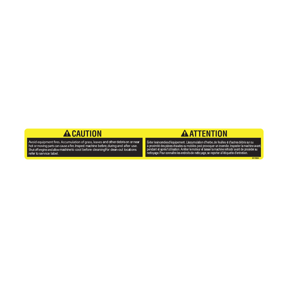 LABEL, CAUTION Z2, Z3 ENGLISH + FRE